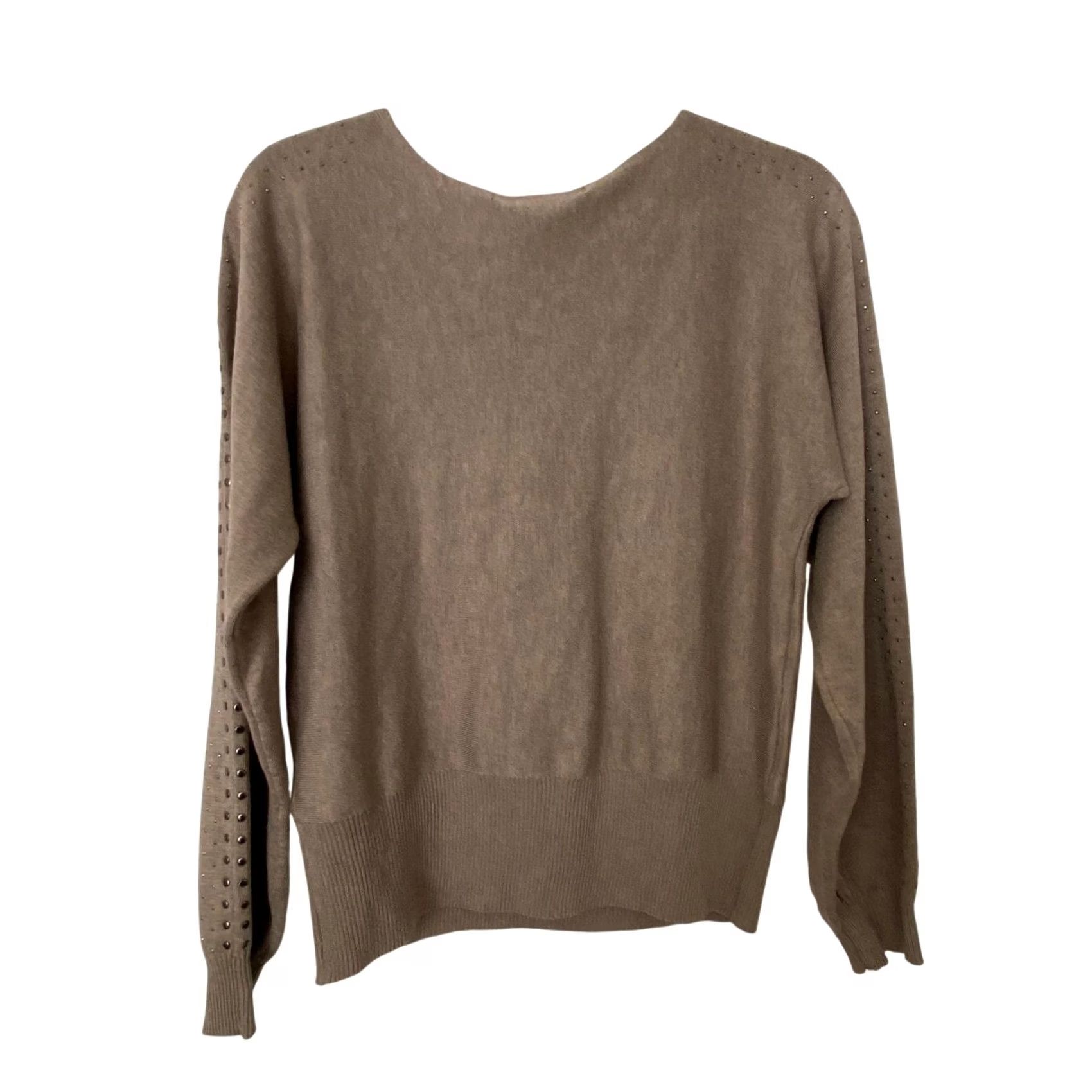 Vintage Love Scarlett Brown Pull Over Long Sleeve Sweater - Medium Womens Pullover Knit Shirt Size M / US 6-8 / IT 42-44 - 2 Thumbnail
