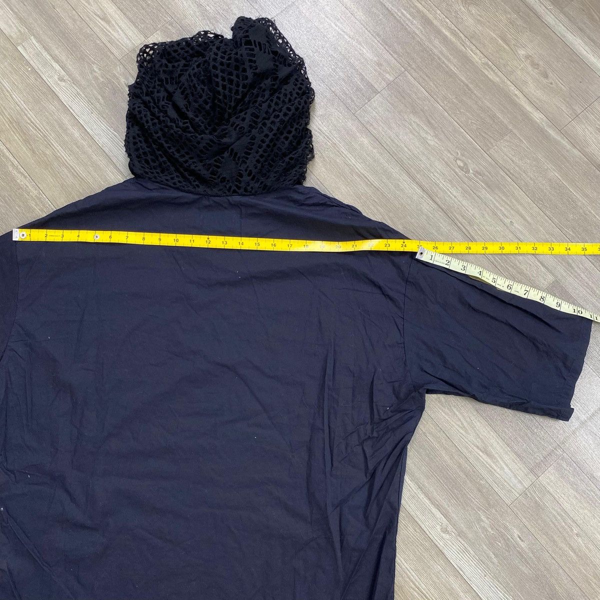 Y's Vintage Y’s Yohji Yamamoto Japan Knit Mesh Overlay T-Shirt Size US M / EU 48-50 / 2 - 18 Thumbnail