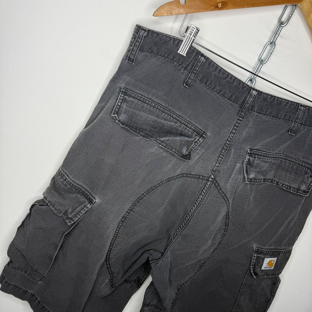 Carhartt Vintage Carhartt Cargo Shorts Workwear Y2K Opium Drill Size US 36 / EU 52 - 7 Thumbnail