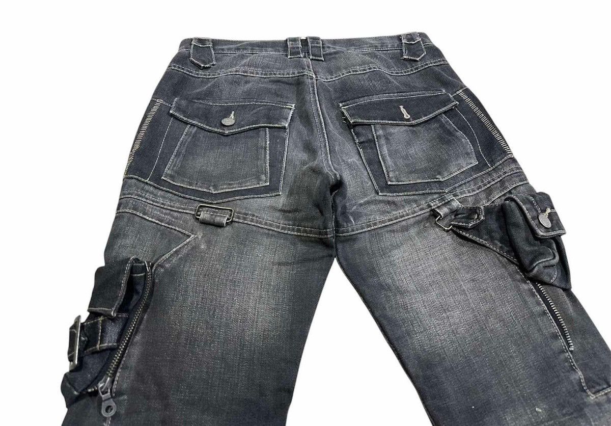 Japanese Brand × Le Grande Bleu (L.G.B.) × PPFM 🔥Sick Y2K PPFM Cargo Black Denim Detachable 3D Pockets Size US 30 / EU 46 - 10 Thumbnail