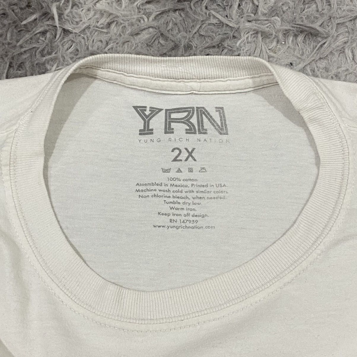 Vintage Yung rich nation culture sexy tee streetwear Size US XXL / EU 58 / 5 - 4 Thumbnail