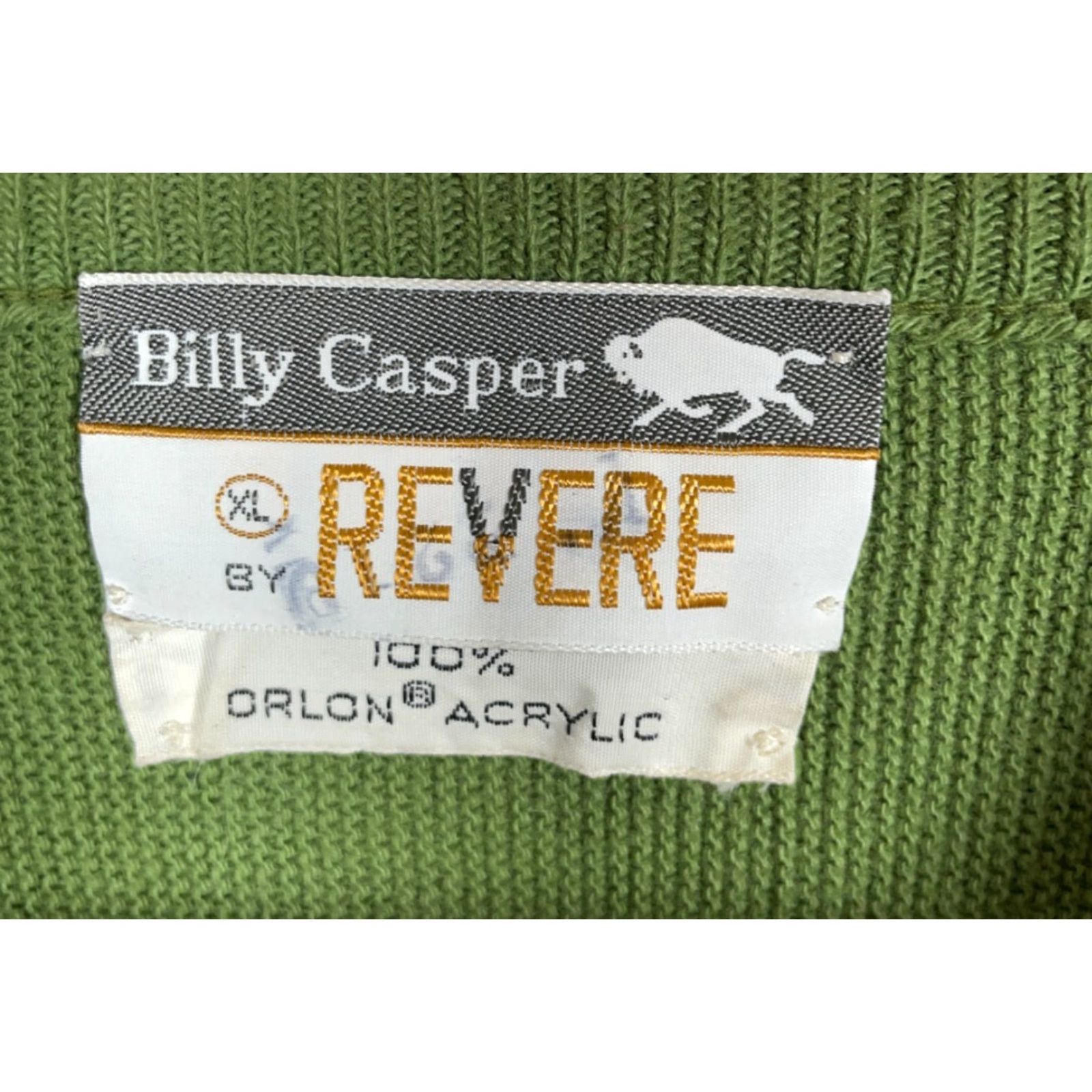 Vintage VINTAGE Revere Sweater Men XL Avocado Green V-Neck 60s 70s Acrylic Knit Pullover Size US XL / EU 56 / 4 - 3 Thumbnail