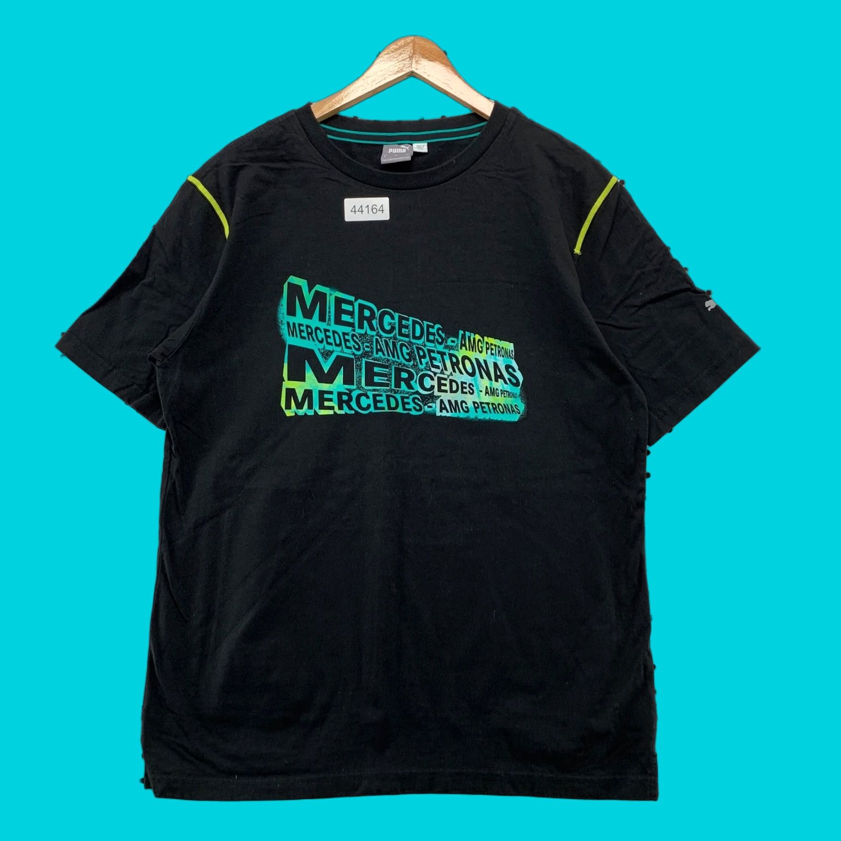 Puma PUMA Mercedes AMG Petronas Shirt Mens M Black Car Tee Size US M / EU 48-50 / 2 - 1 Thumbnail