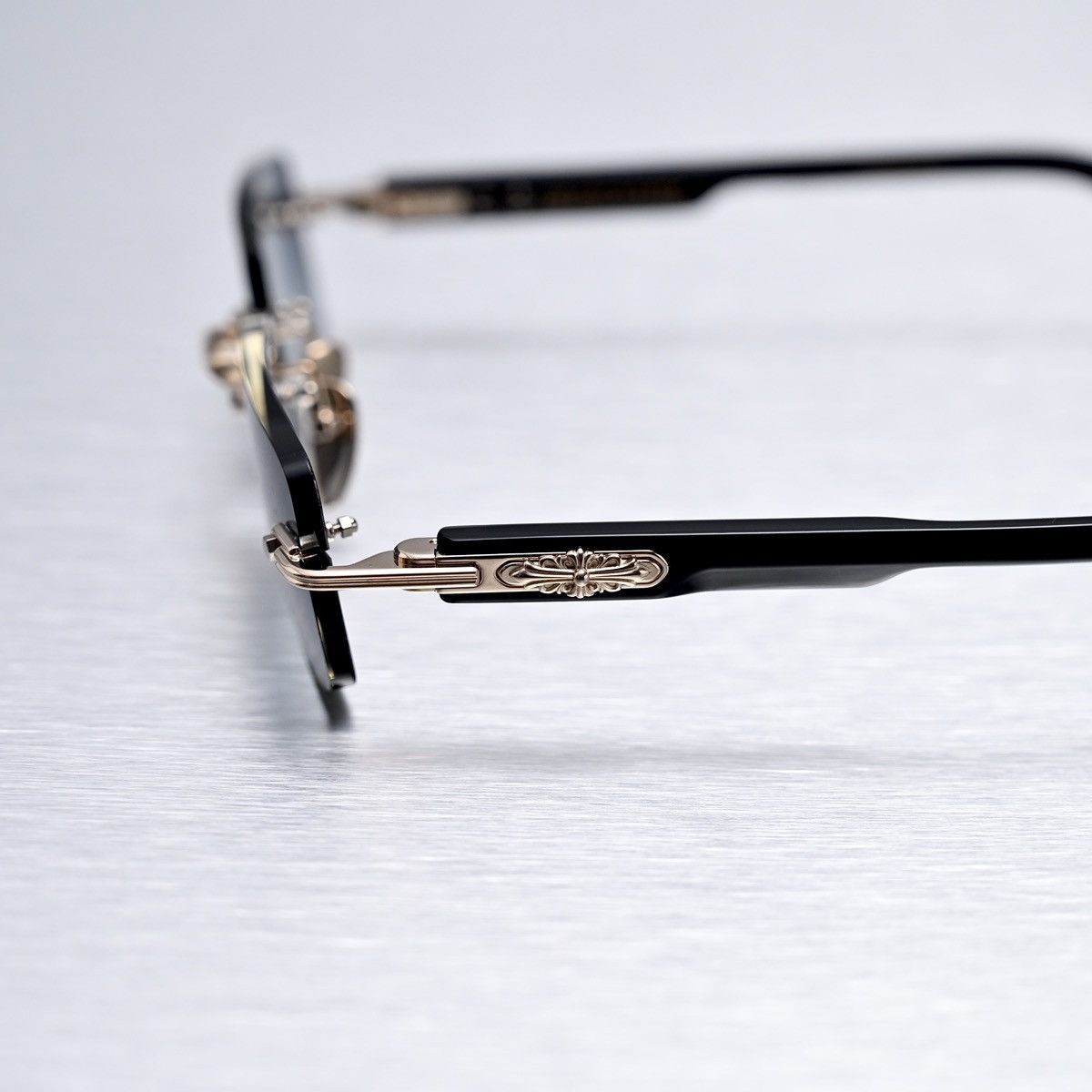 Chrome Hearts CHROME HEARTS DEEP I GP BLACK PLASITC SUNGLASSES Size ONE SIZE - 3 Thumbnail