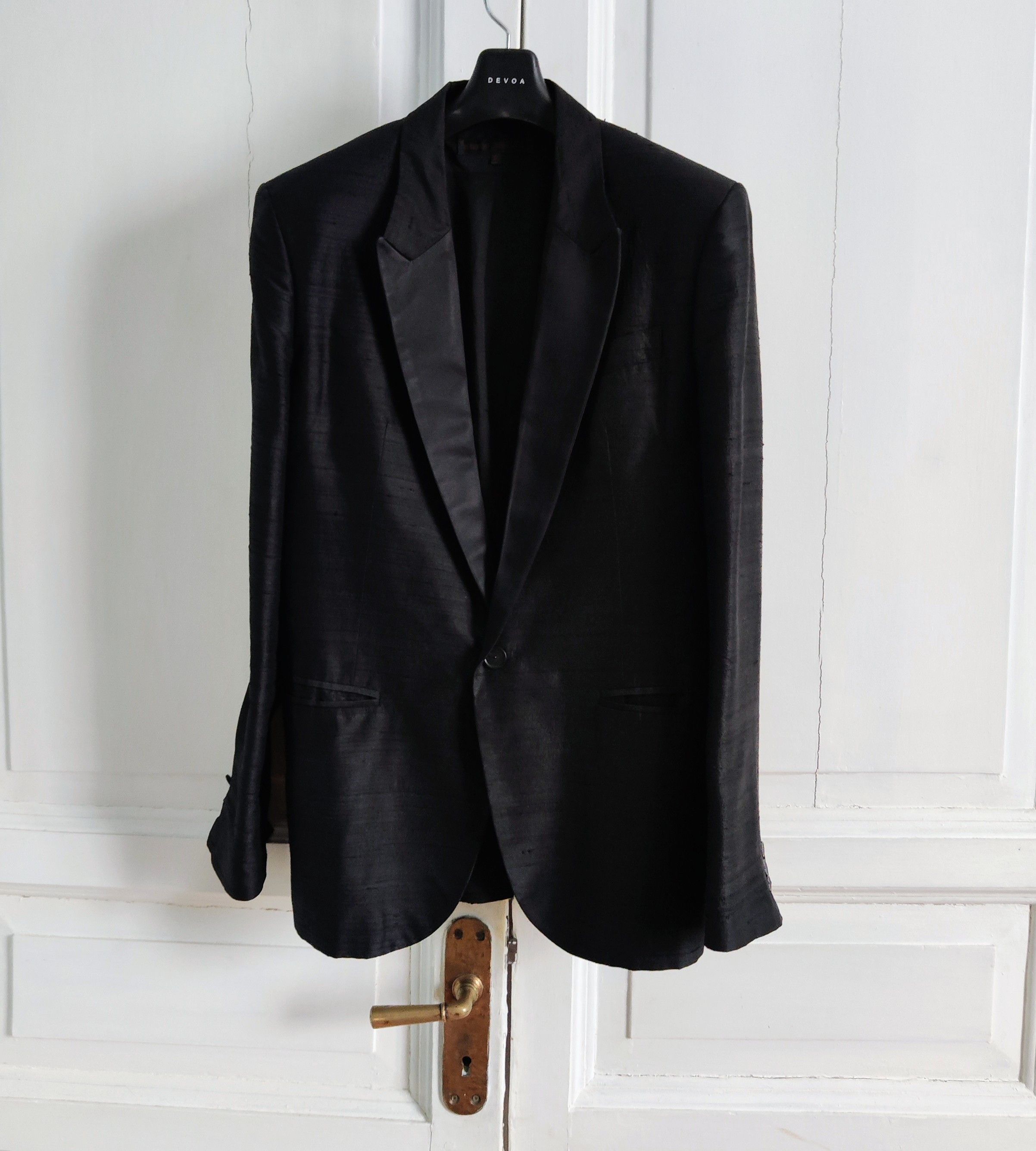 Veronique Branquinho Runway silk smoking blazer SS08.Like Carol Christian Poell Size US L / EU 52-54 / 3 - 4 Thumbnail