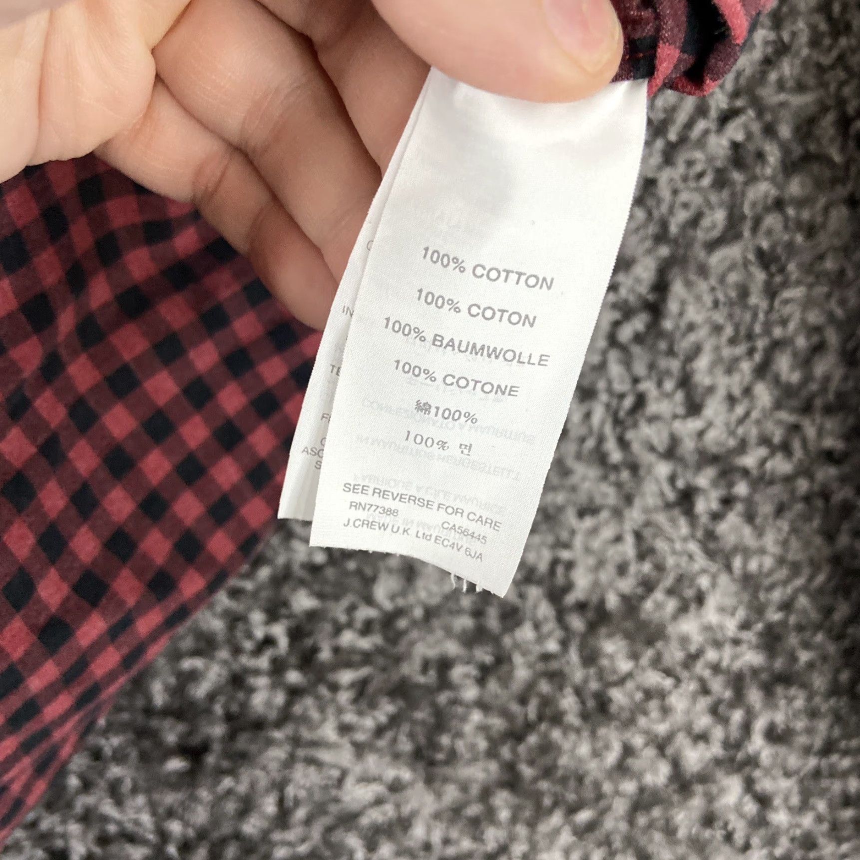 J.Crew J.Crew Shirt Men M Button-Up Long Sleeve Red Plaid M Mens Red Plaid Shirt Size US M / EU 48-50 / 2 - 7 Thumbnail