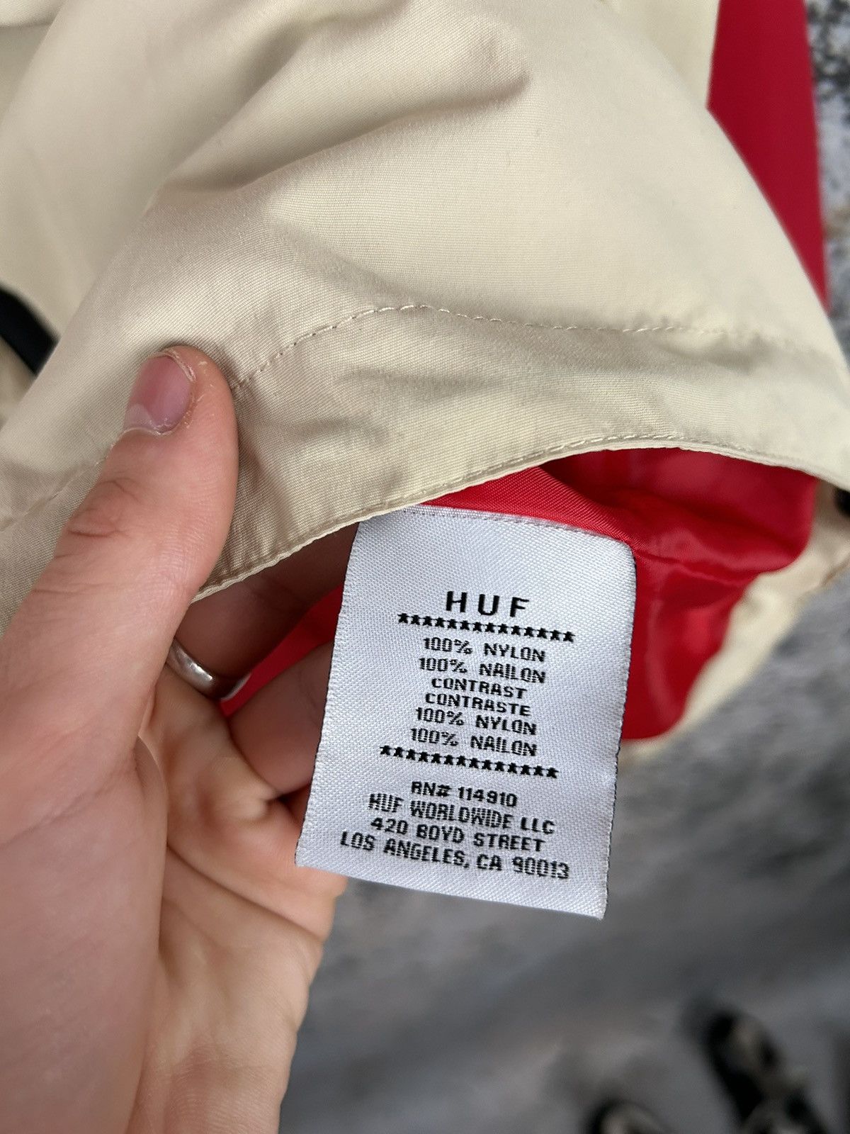 Huf HUF Skateboards Light Rain Jacket Streetwear Vintage Hype Size US L / EU 52-54 / 3 - 7 Thumbnail