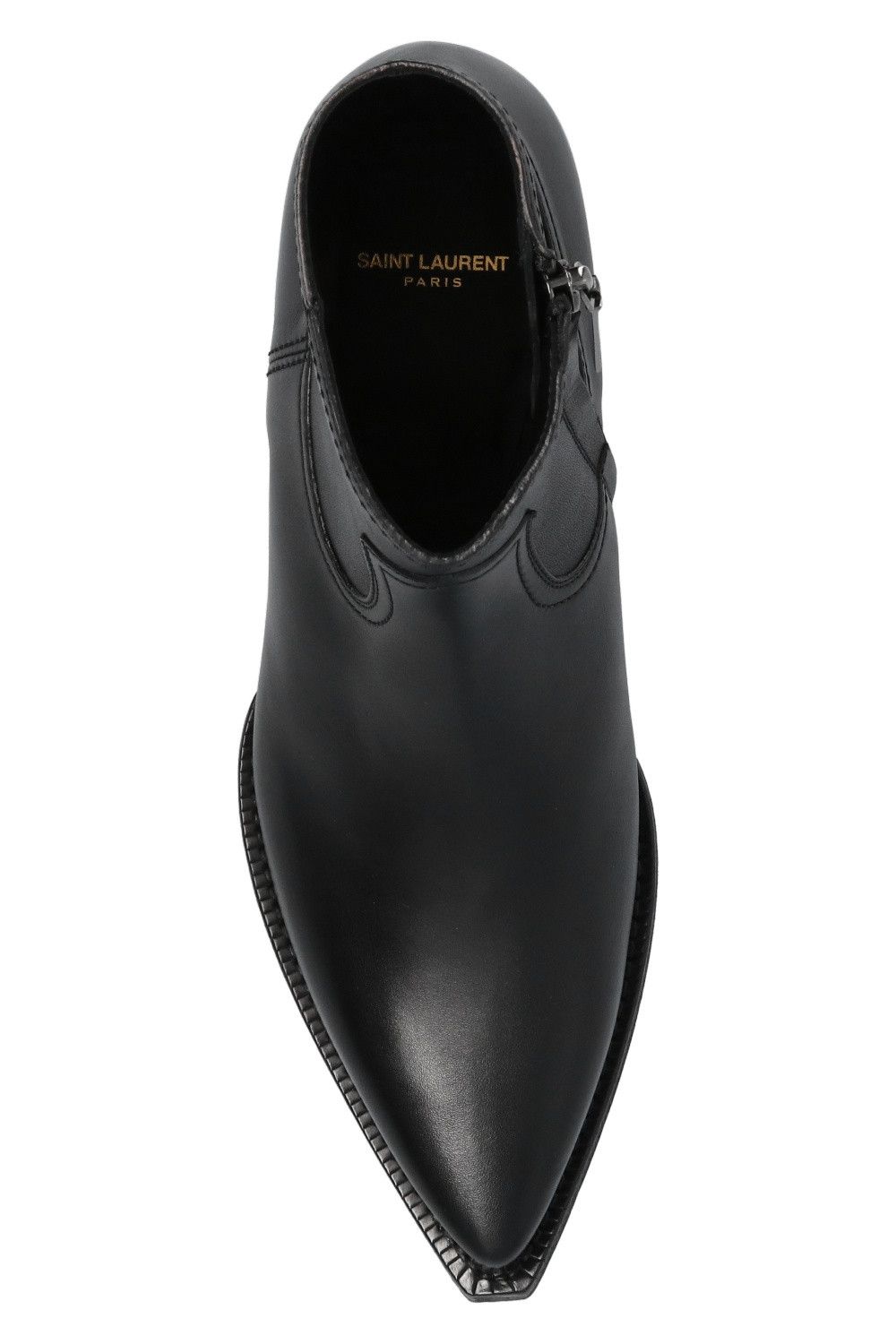 Saint Laurent Paris o1s1wg111024 Lukas 40 Brit Souple Zip Boot in Nero Size US 5.5 / IT 35.5 - 4 Thumbnail