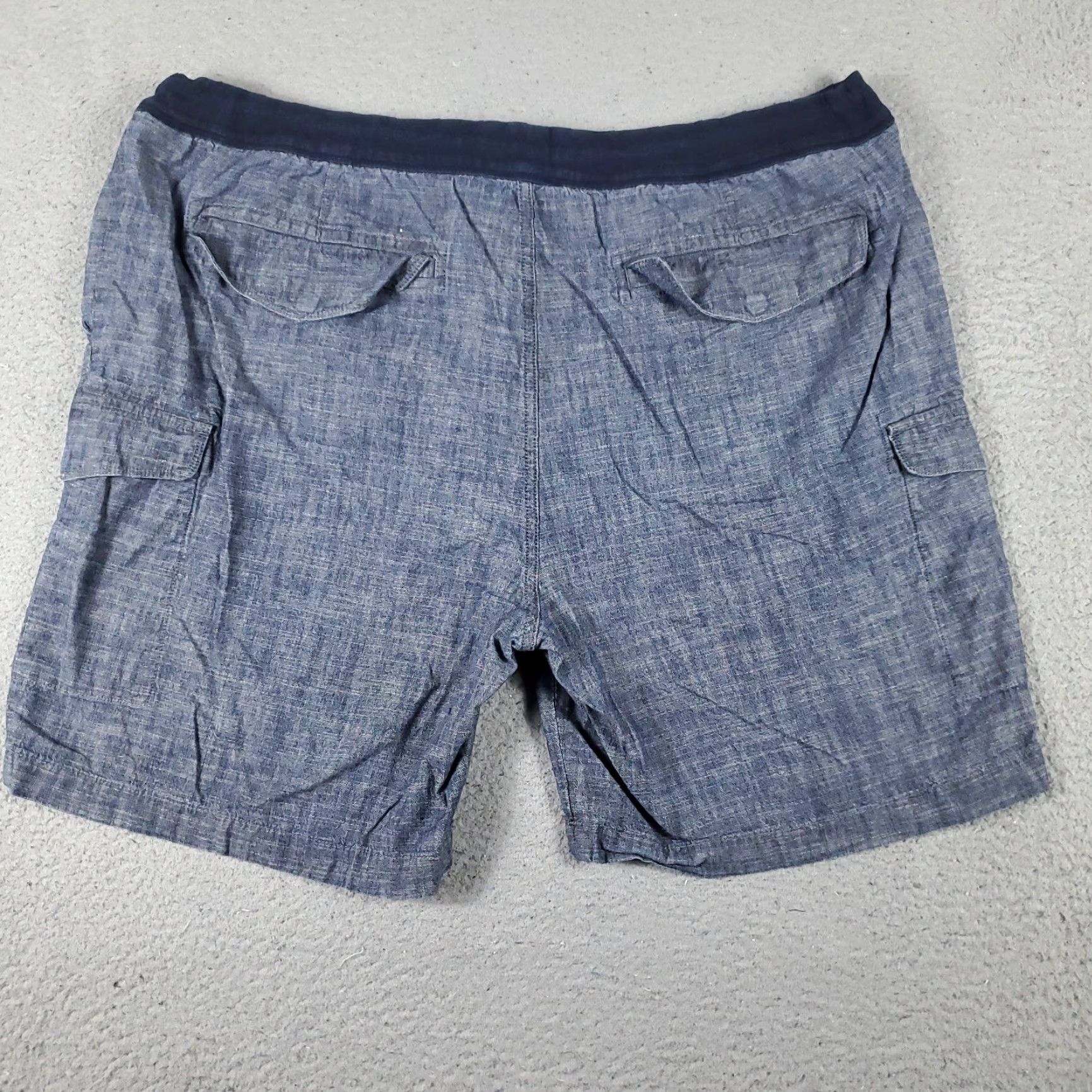 Nautica VINTAGE Nautica Cargo Shorts Mens 2XL Blue Cotton Casual Flat Front Size US 41 - 7 Thumbnail