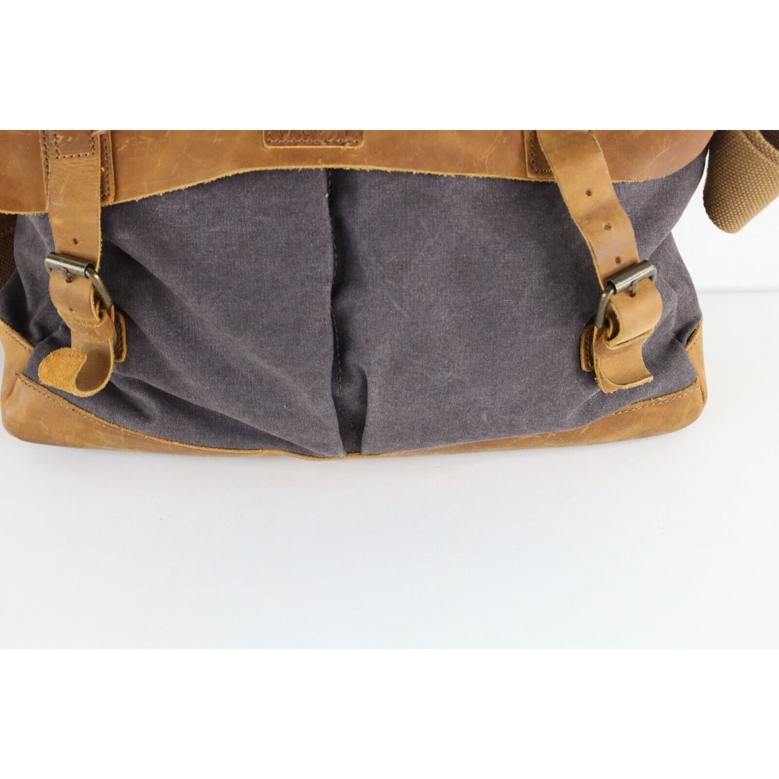 Vintage Vintage Streetwear Leather Canvas Handled Crossbody Bag Size ONE SIZE - 3 Thumbnail