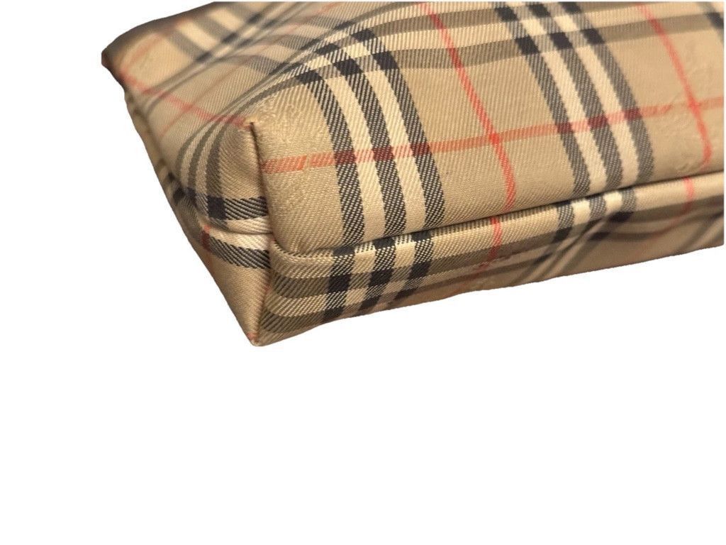 Burberry BURBERRY’s Nova Check Beige Canvas Pouch Clutch Vintage Size ONE SIZE - 7 Thumbnail