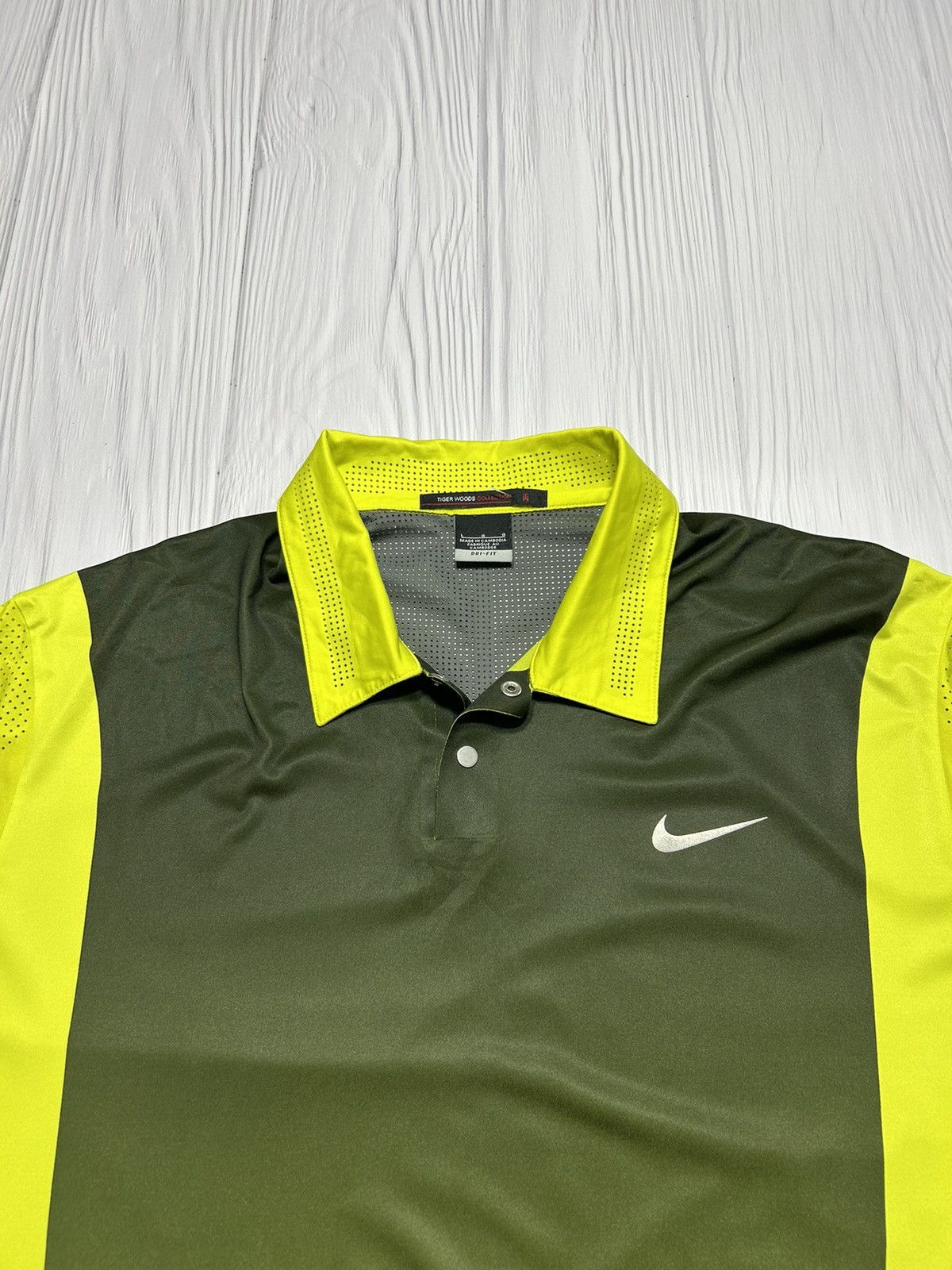 Nike × Tiger Woods Rare! Nike TW Tiger Woods Perforated Panel Polo Shirt Size US L / EU 52-54 / 3 - 6 Thumbnail