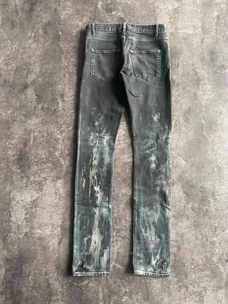 Saint Laurent Paris Saint Laurent Paris Oily Tattered Destruction Size US 29 - 6 Thumbnail