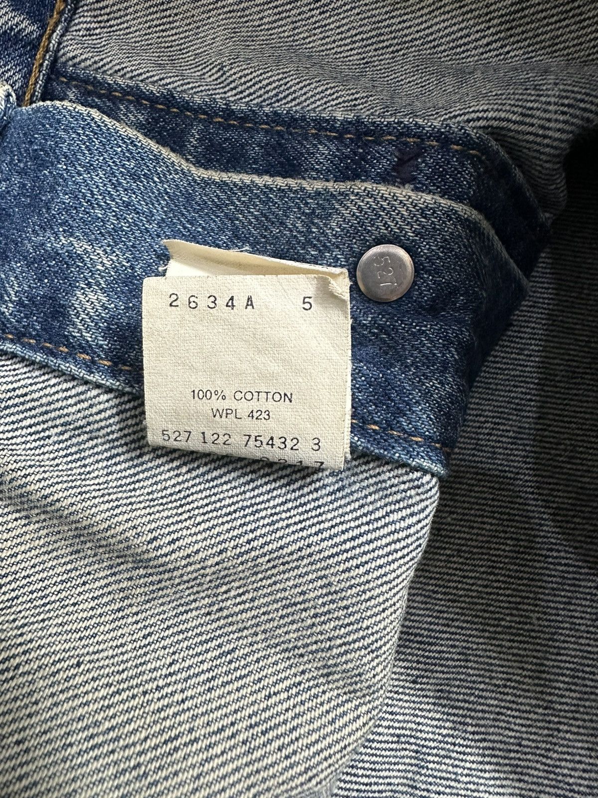 Levi's Vintage Clothing Vintage Levis Denim Trucker Jacket – Made In USA 70s Style Size US S / EU 44-46 / 1 - 19 Thumbnail