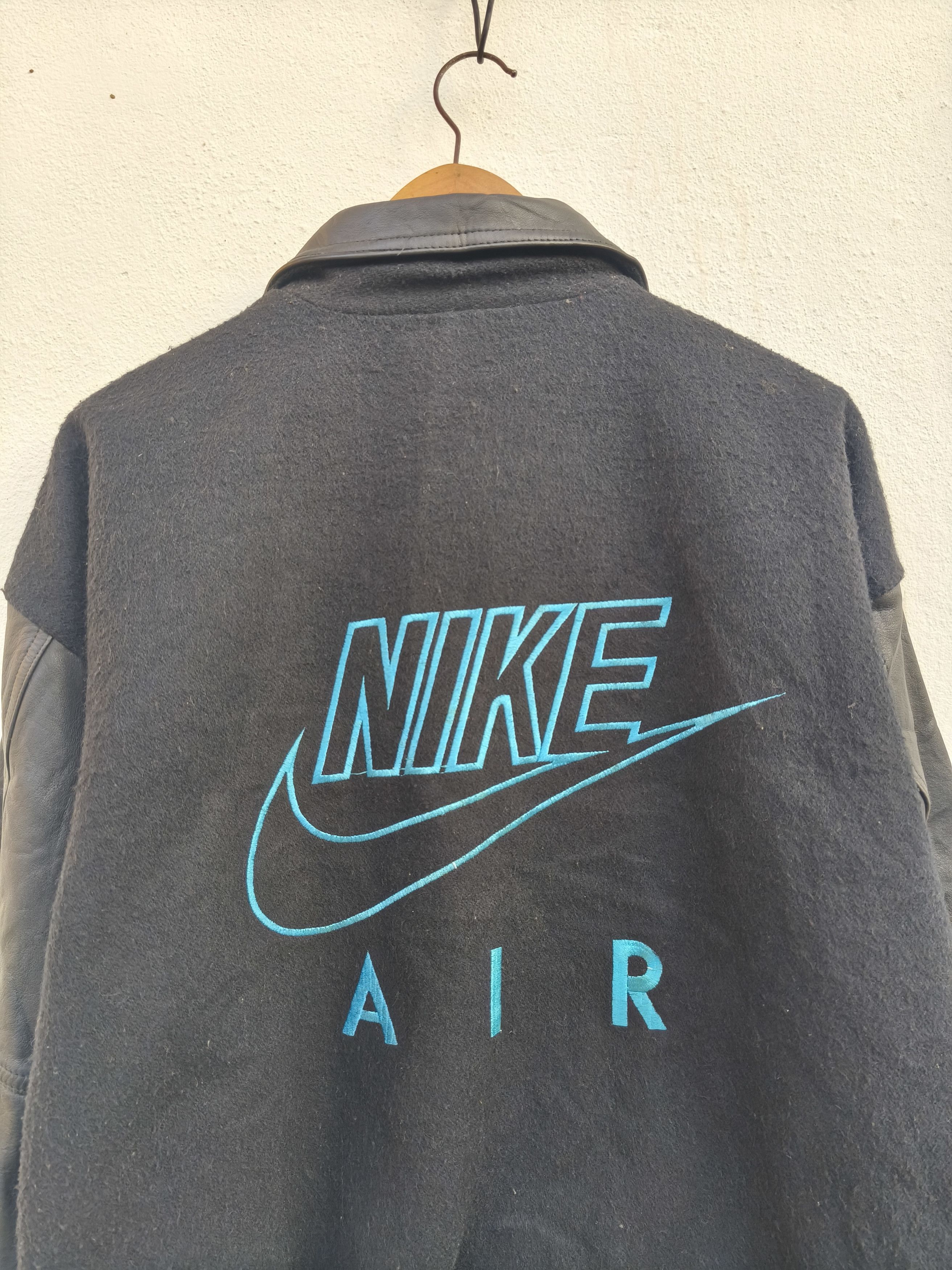 Nike Vintage Nike Jacket Varsity Leather Wool Nike Air Letterman Size US M / EU 48-50 / 2 - 3 Thumbnail