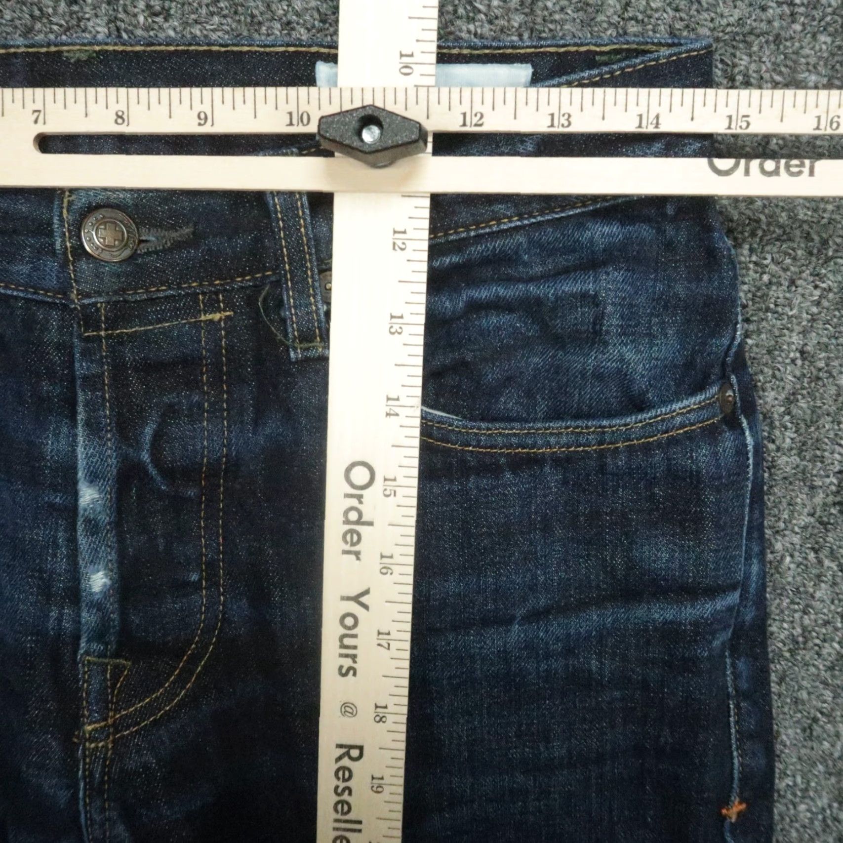 Imogene + Willie Imogene And Willie Barton Jeans Slim Straight 5-Pocket Denim Mens 29x29 Blue XS? Size US 29 - 7 Thumbnail