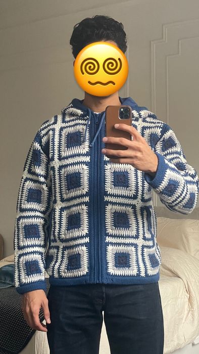 Supreme discount crochet hoodie