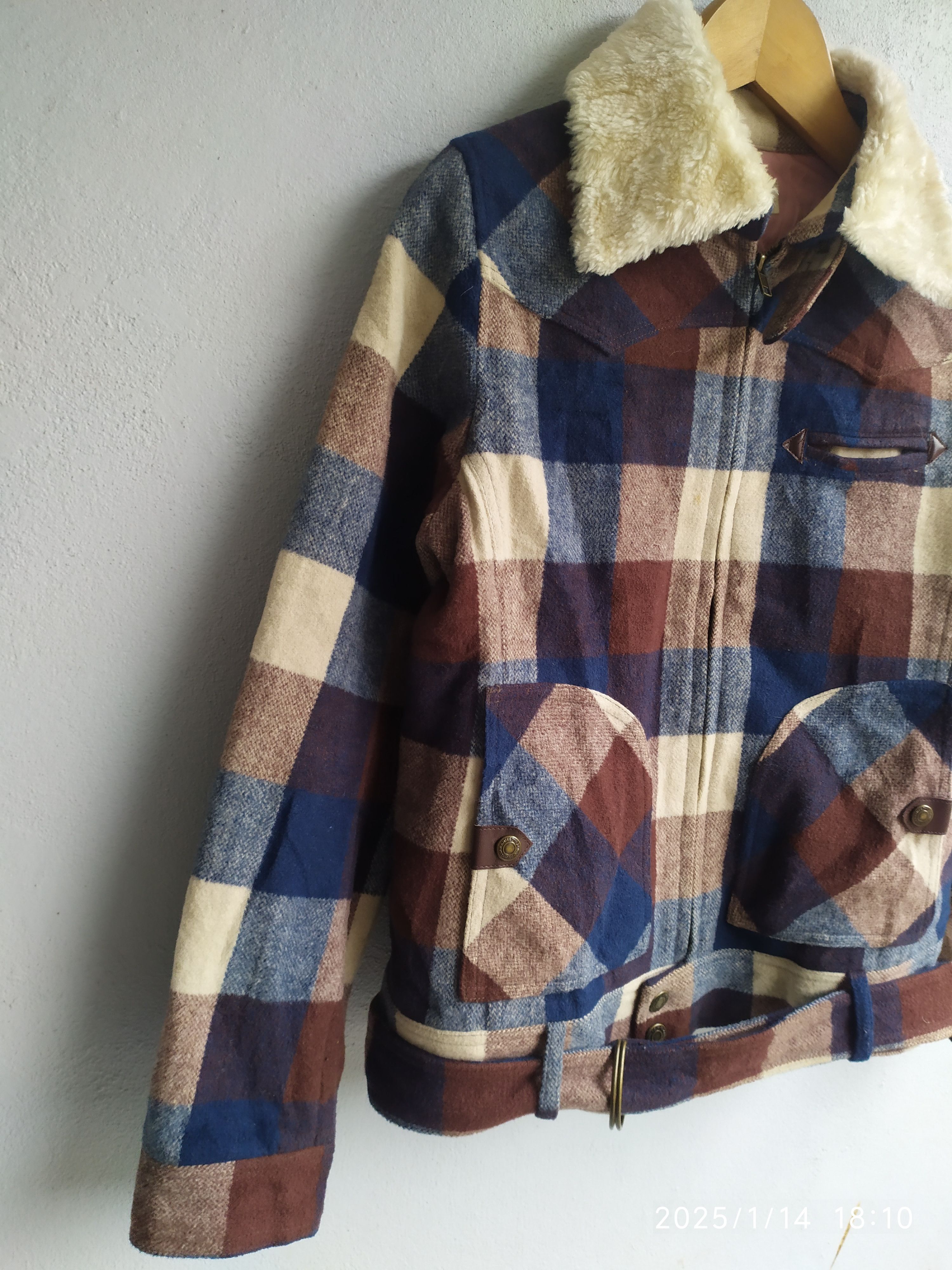 Flannel × Japanese Brand Women's Majestic Legon Plaid Flannel Jacket Size M / US 6-8 / IT 42-44 - 4 Thumbnail
