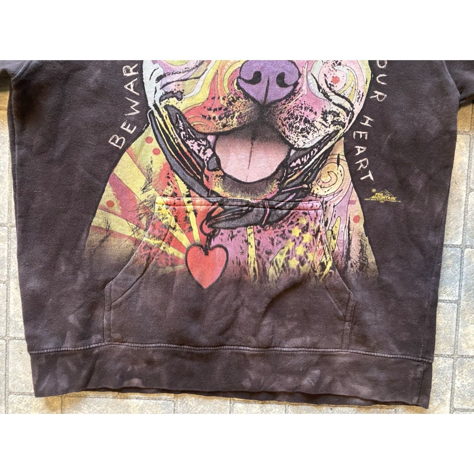 The Mountain The Mountain Hoodie Mens M Multicolor Dog Pit Bull Tie Dye Pullover Sweatshirt Size US M / EU 48-50 / 2 - 3 Thumbnail