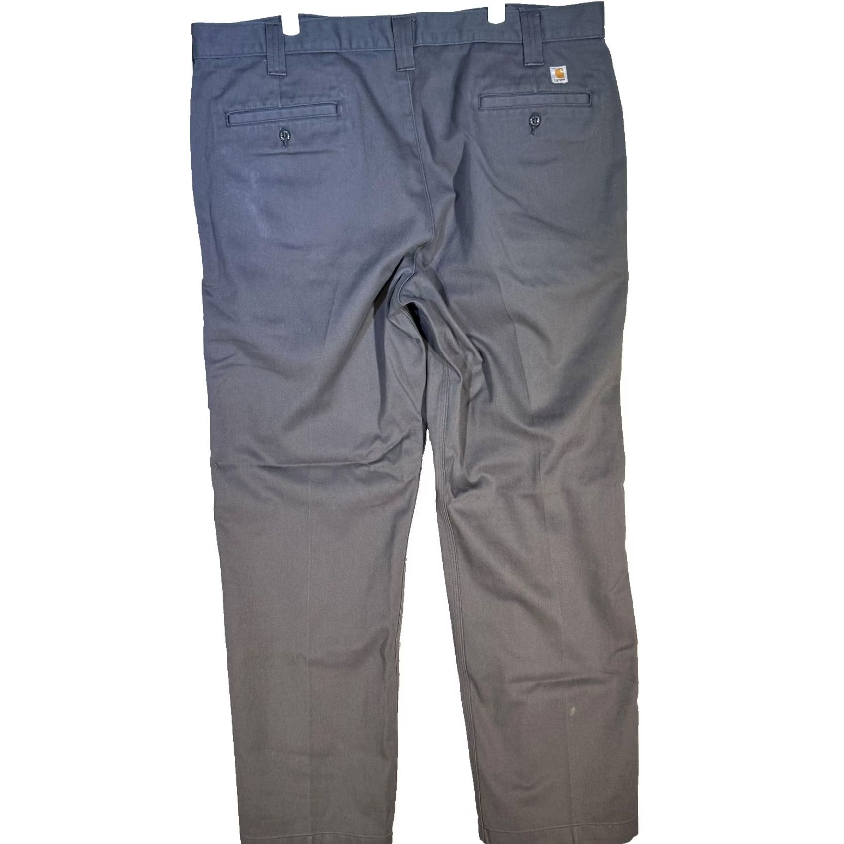 Carhartt Carhartt Pants Mens 40x33 Gray Chino Workwear Twill Straight Leg Flat Front Size US 40 / EU 56 - 2 Thumbnail
