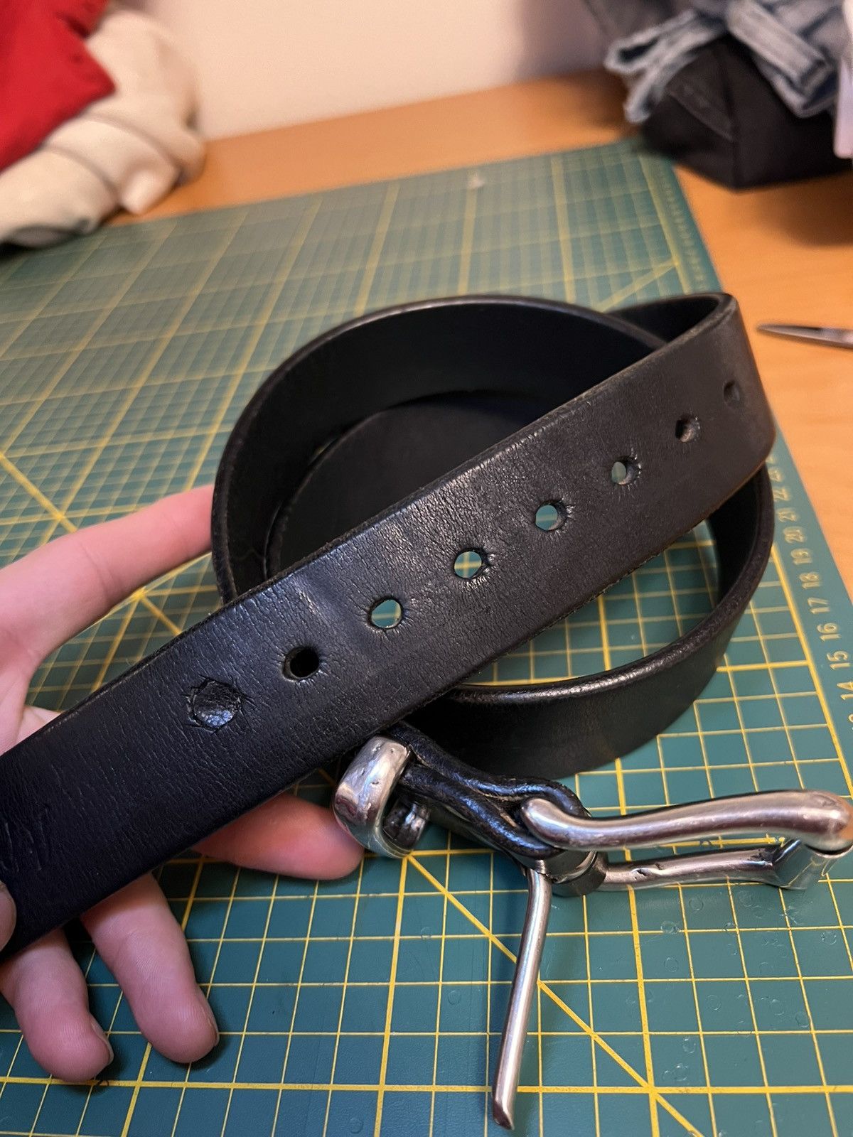 Vintage Vintage Apache thick leather belt Size ONE SIZE - 7 Thumbnail