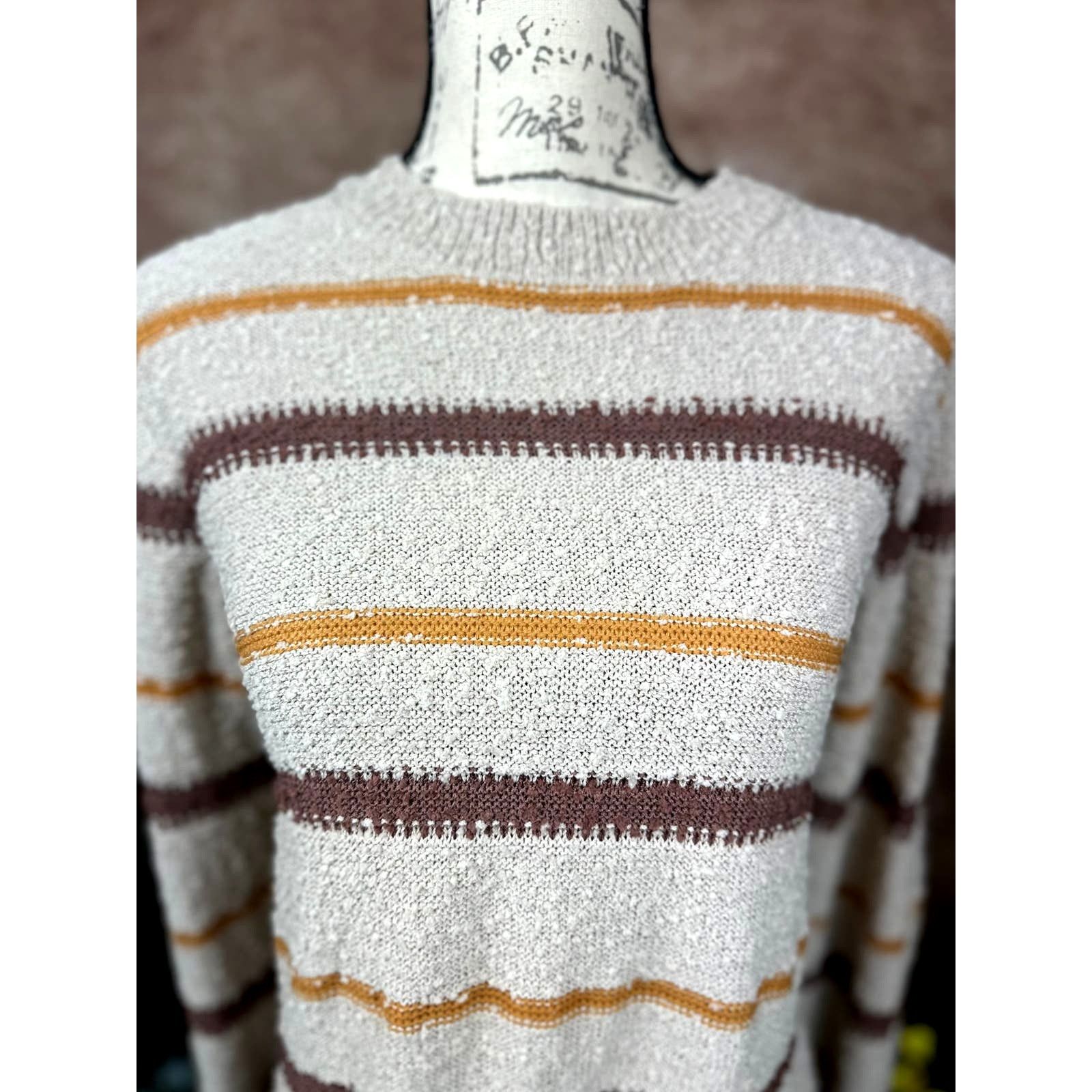 Other Mason & Belle Ellie Textured Sweater Cream/Browns L Size L / US 10 / IT 46 - 9 Thumbnail