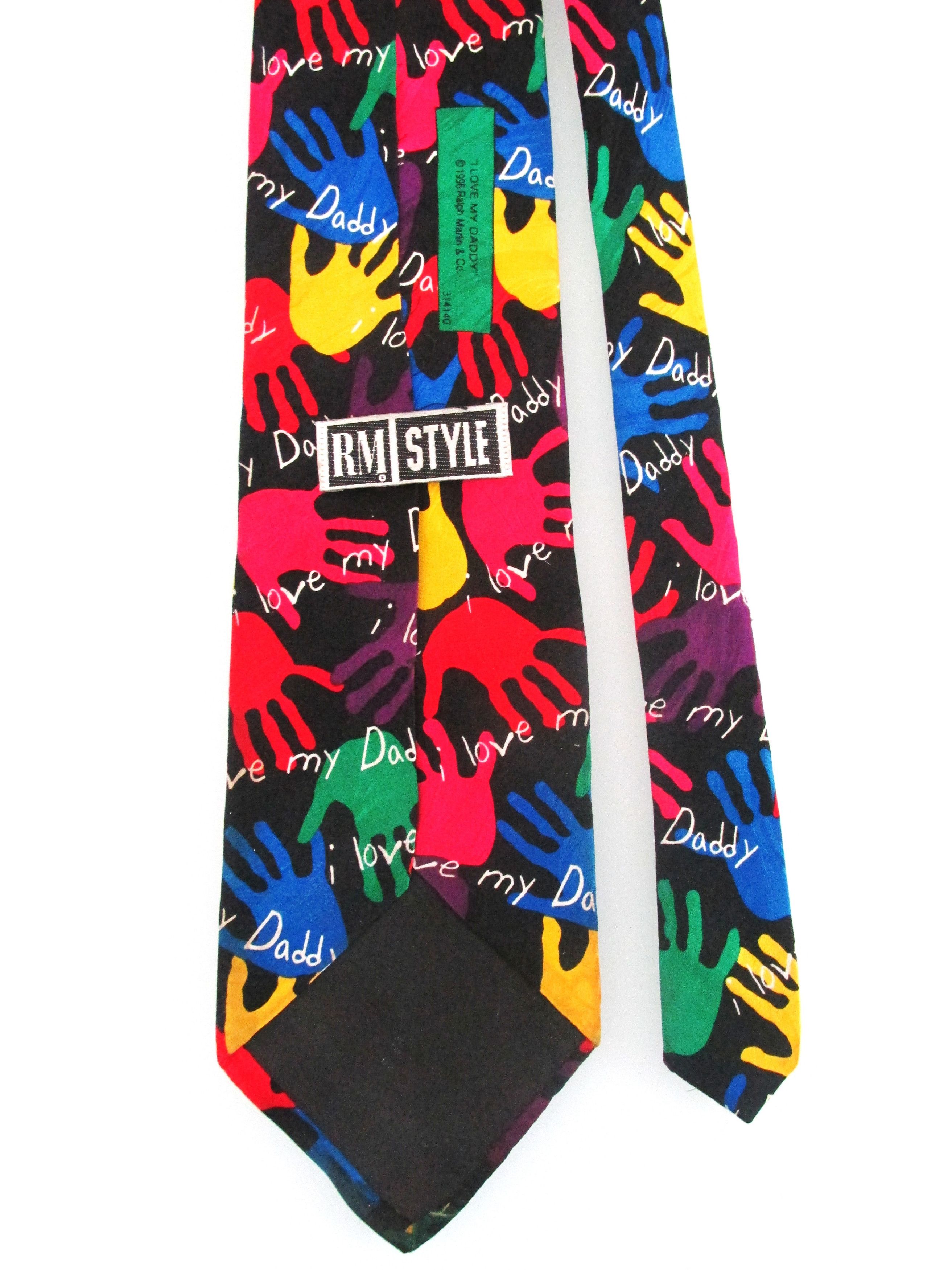Ralph Marlin I Love My Daddy Men's Silk Tie by Ralph Marlin Size ONE SIZE - 4 Thumbnail