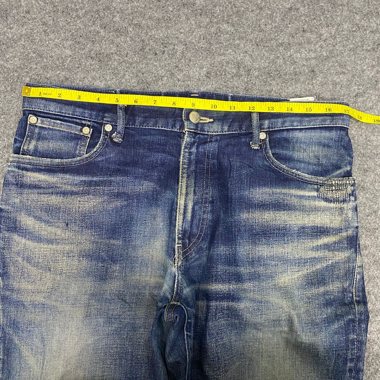 Japan Blue Jeans 💥Best Offer💥Vintage Japan Blue Jeans Distressed Denim Size US 34 / EU 50 - 4 Thumbnail