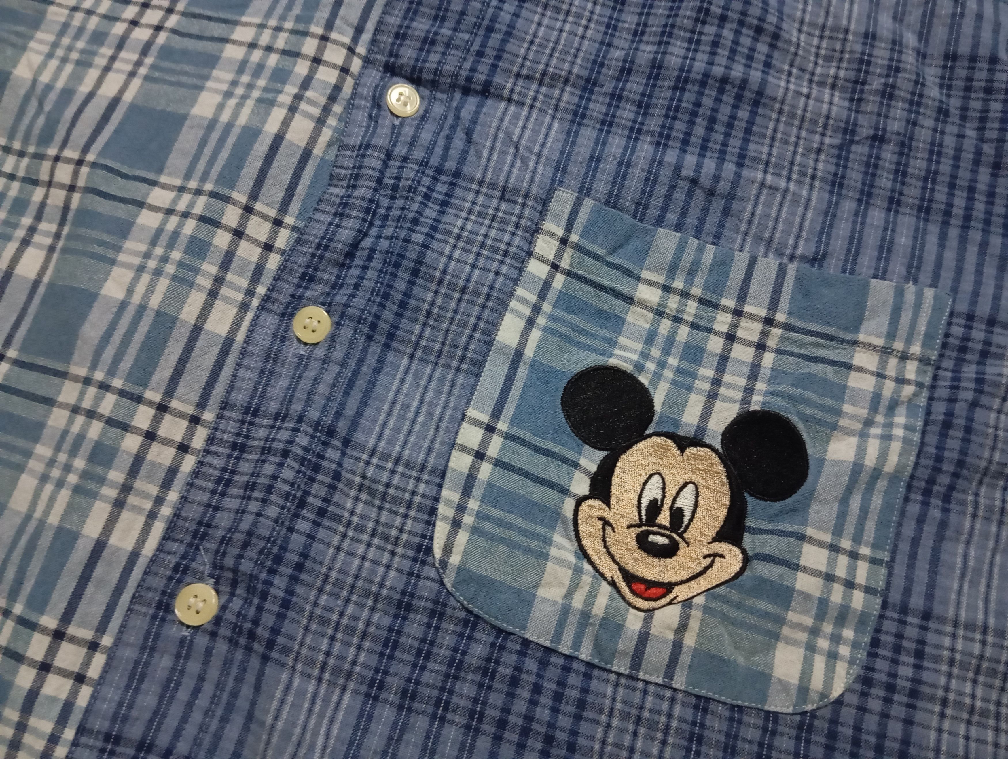 Disney Disney Mickey Mouse shirt Embroidered 🪡 Checkered Pocket Size US L / EU 52-54 / 3 - 1 Thumbnail