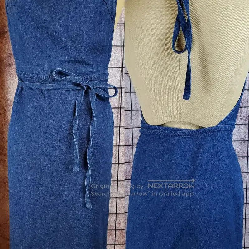 Burberry Burberry Irregular Hem Blue Cotton Dress. Size S / US 4 / IT 40 - 2 Thumbnail
