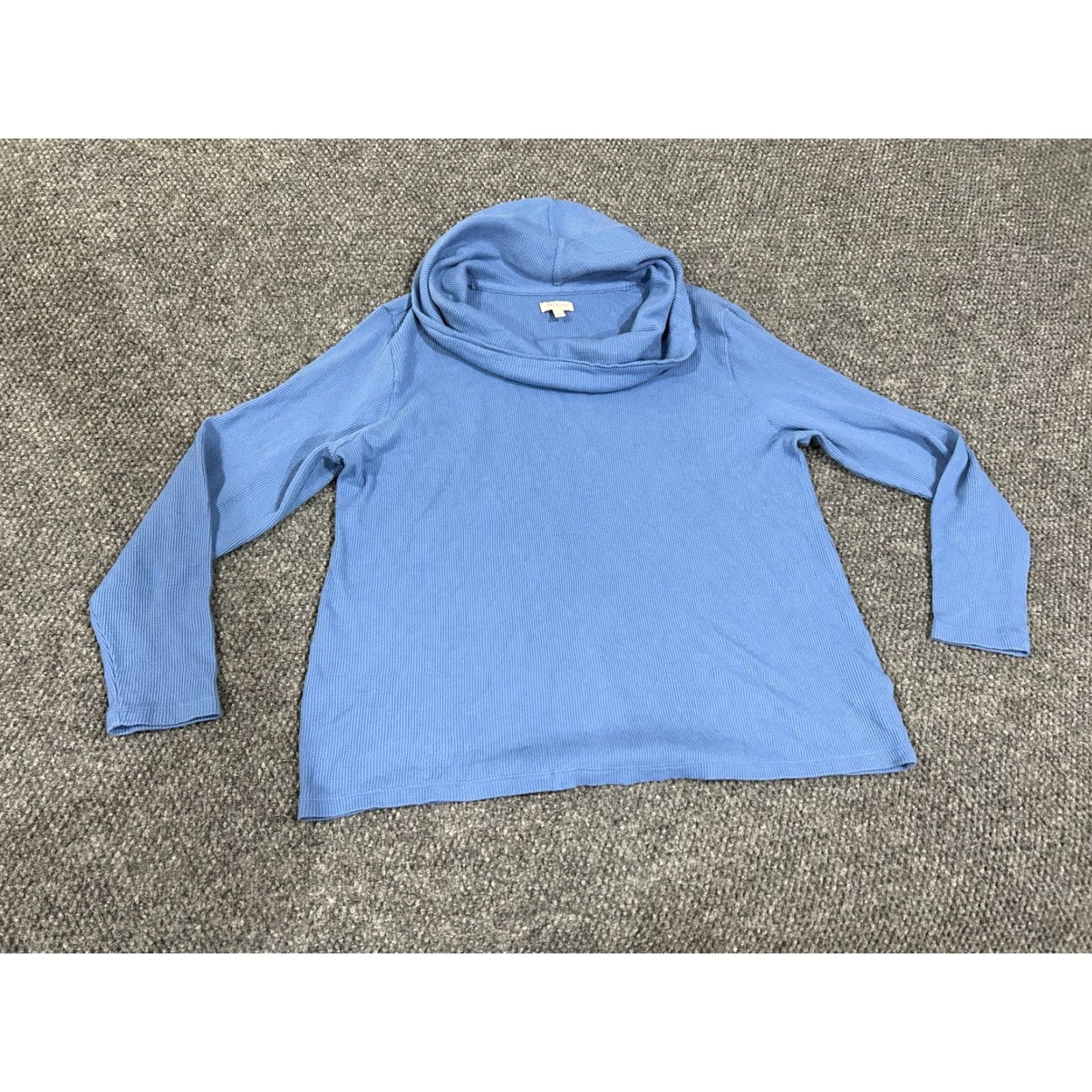 Talbots Talbots Sweater Womens L Blue Long Sleeve Pullover Cowl Neck Knit Casual Modern Knit Pullover All Seasons Regular Fit Boys? No. Size L / US 10 / IT 46 - 2 Thumbnail