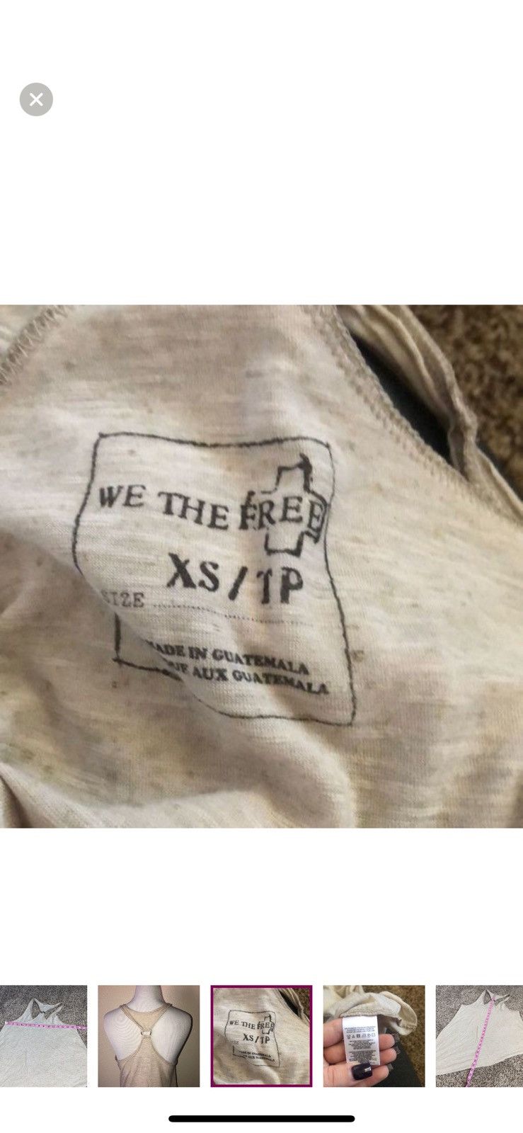 Free People Free people we the free XS dream on tank top Size XS / US 0-2 / IT 36-38 - 6 Thumbnail
