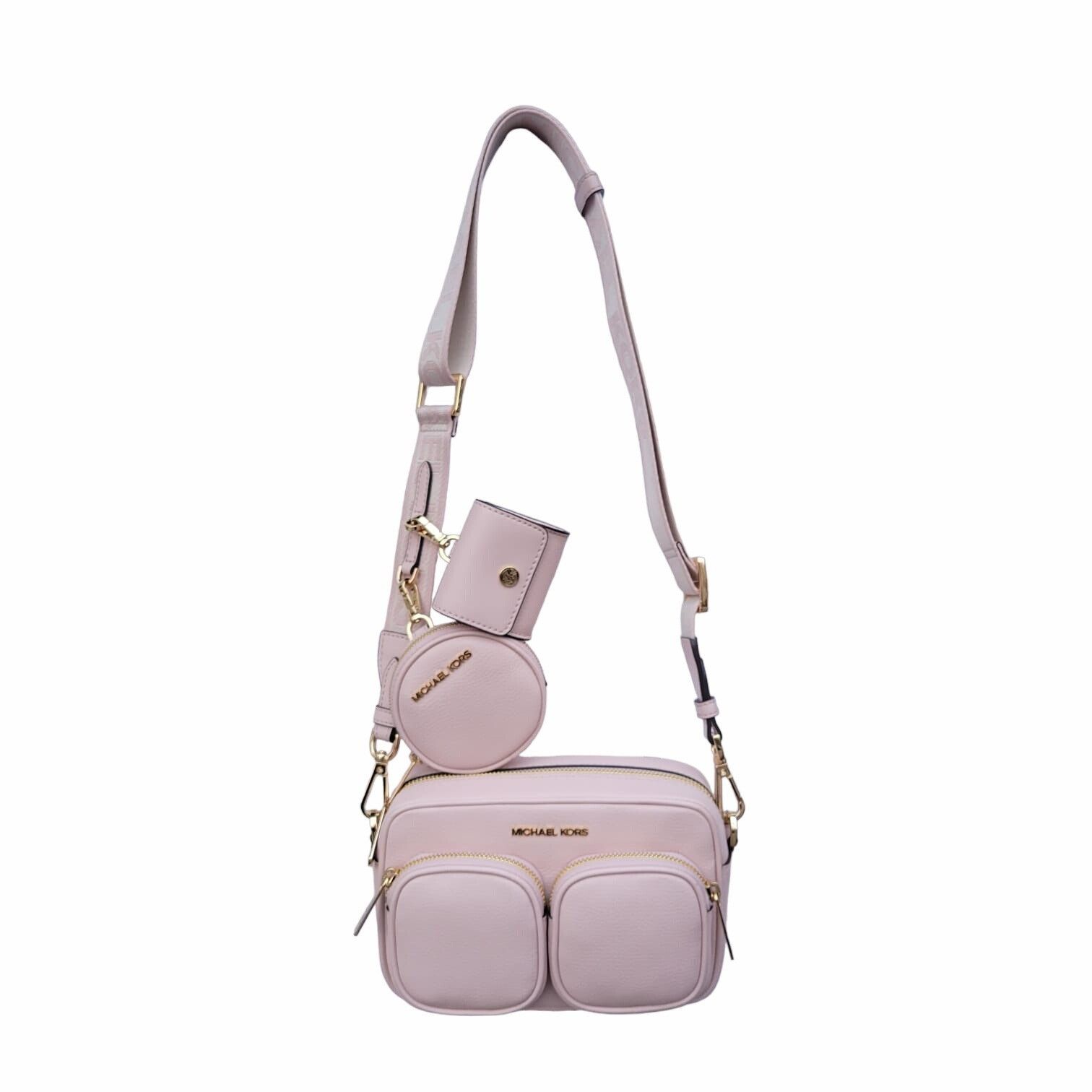 Michael Kors ❤️Michael Kors Sz M Crossbody Bag Jet Set Leather with Tech Size ONE SIZE - 3 Thumbnail
