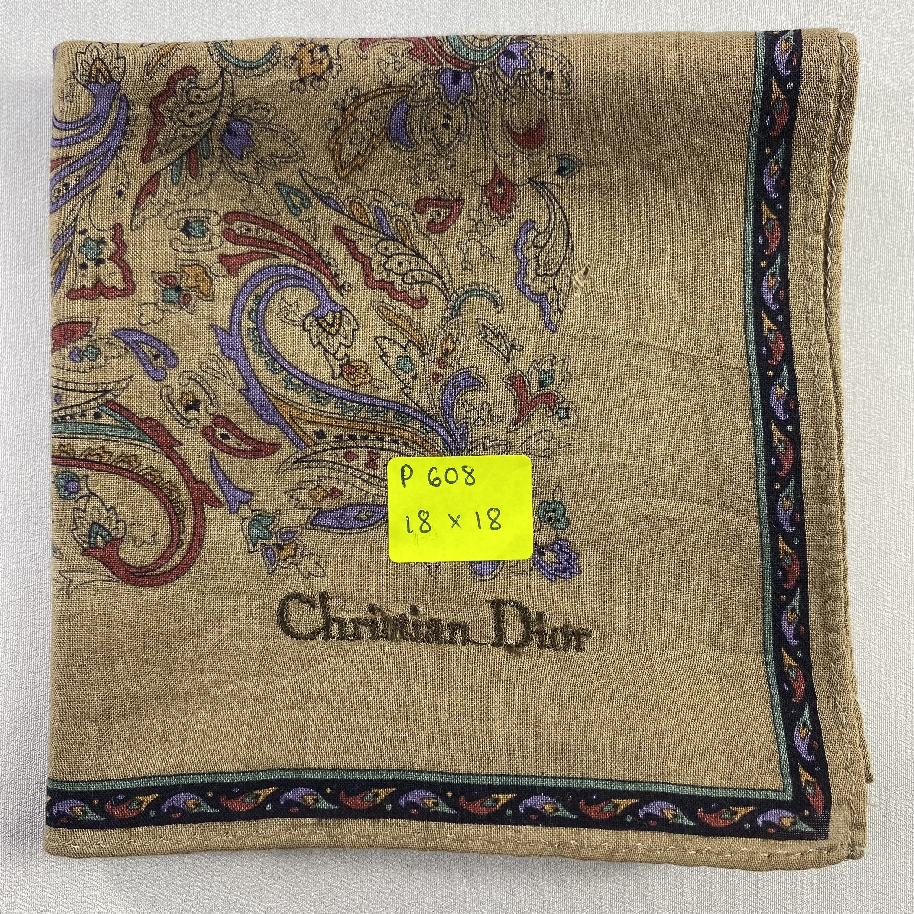 Vintage Christian Dior Monsieur Handkerchief / Neckerchief-P608 Size ONE SIZE - 7 Thumbnail