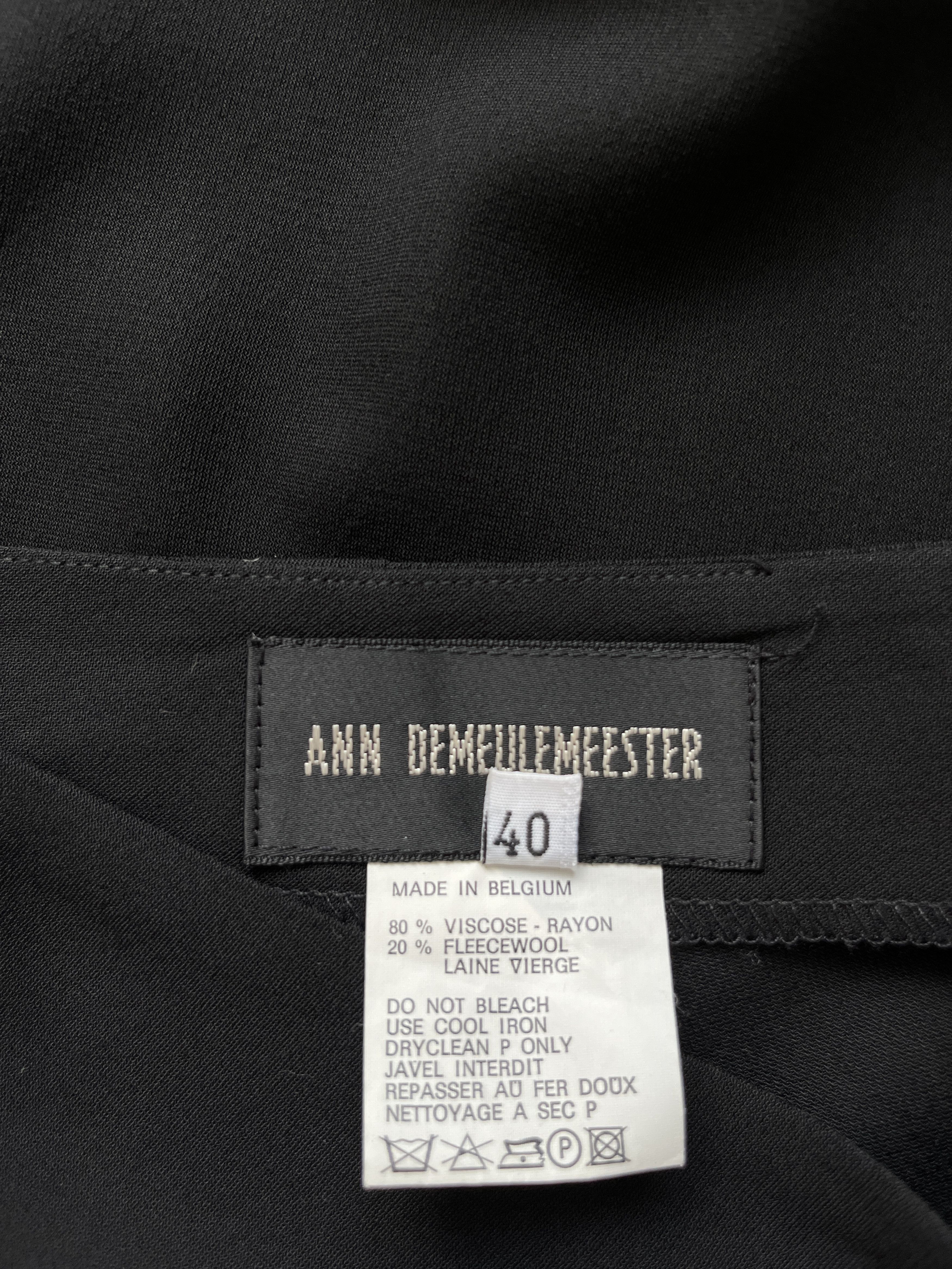 Ann Demeulemeester ⚡️QUICK SALE⚡️Ann Demeulemeester Black Skirt Size 30" / US 8 / IT 44 - 4 Thumbnail
