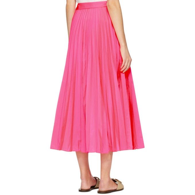 Valentino o1y0326 Midi Skirt in Fuchsia Size 26" / US 2 / IT 38 - 3 Thumbnail