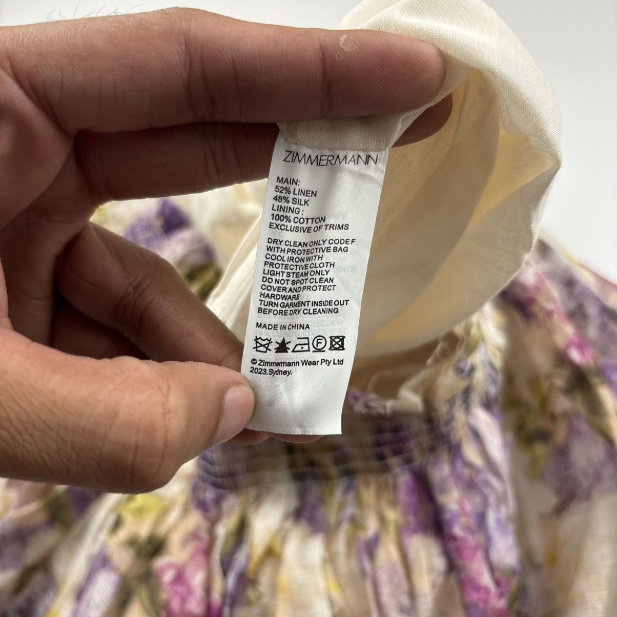 Zimmermann ZIMMERMANN Floral Print Linen And Silk Blend Skirt Size 28" / US 6 / IT 42 - 12 Thumbnail