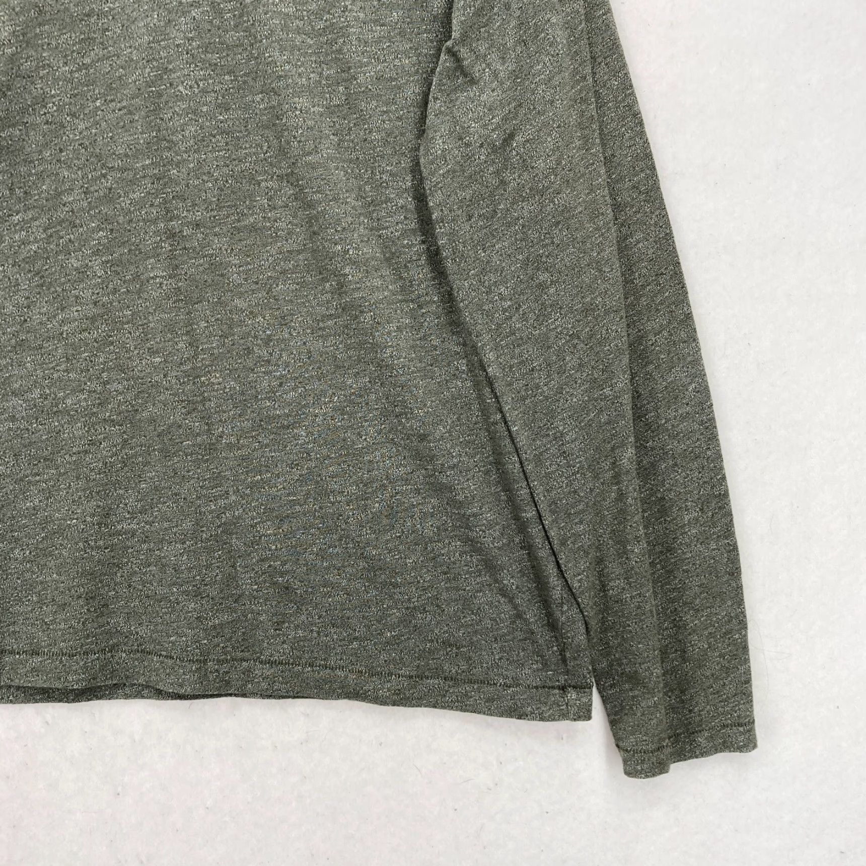 Abercrombie & Fitch Abercrombie & Fitch Muscle Henley Long Sleeve T Shirt Mens XL Green Preppy Size US XL / EU 56 / 4 - 3 Thumbnail