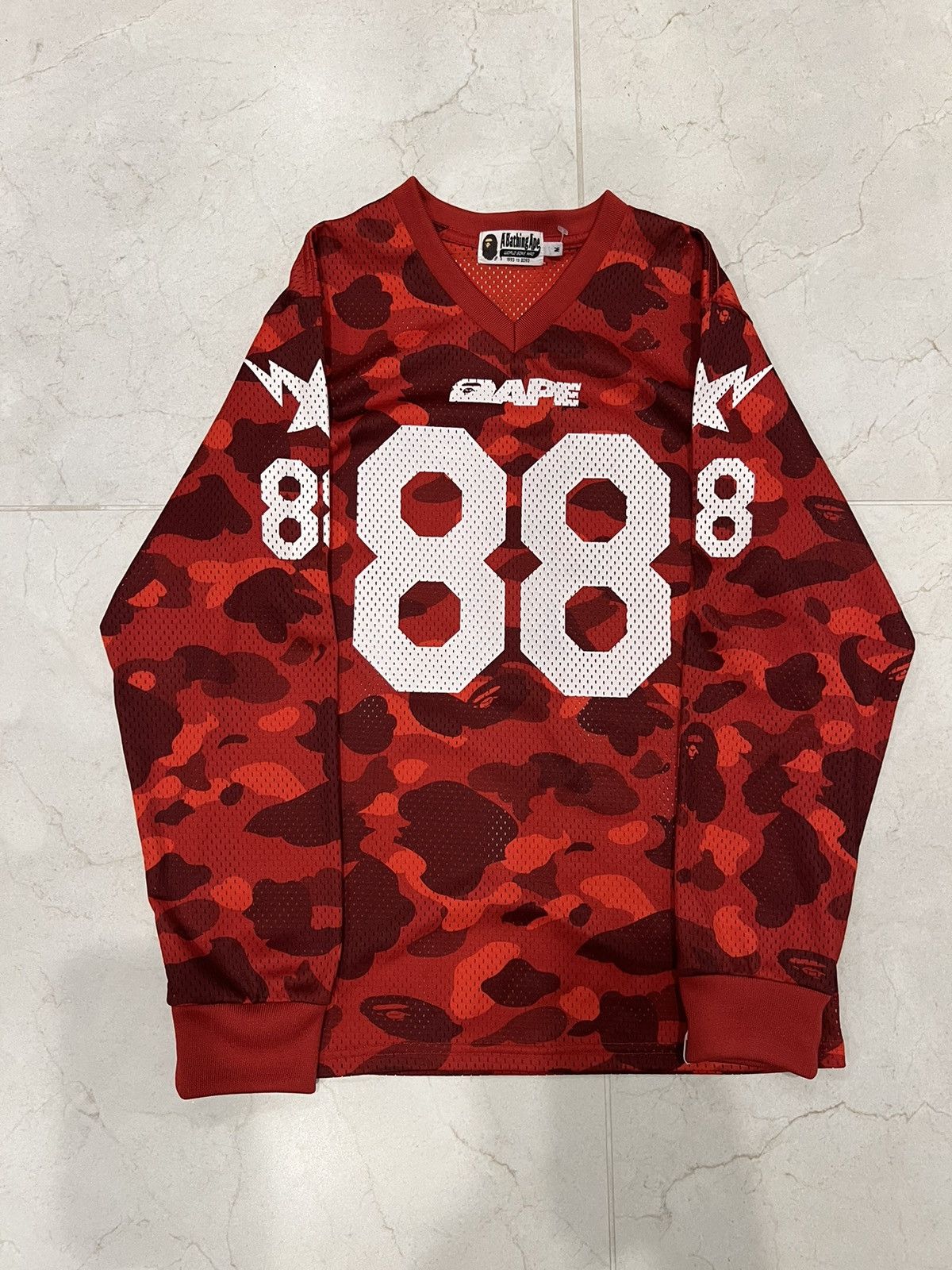 Bape Color Camo Mesh L/S Tee | Grailed 