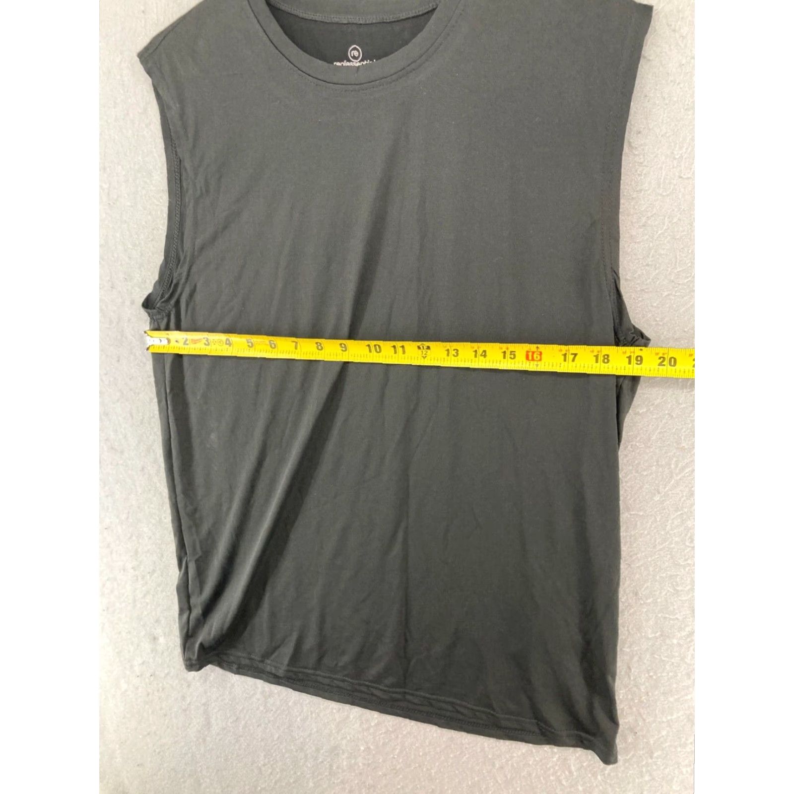 Essentials Realessentials Mens Tank Shirt Athletic Black Stretch Sleeveless M Medium - Classic Sports Everyday Adult Mens Size US M / EU 48-50 / 2 - 2 Thumbnail