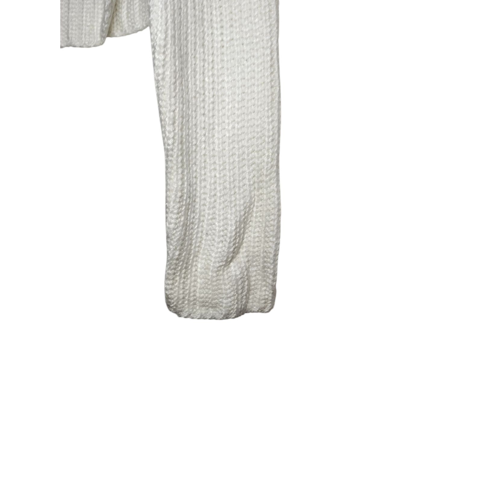American Apparel American Apparel Sweater Long Sleeves Rib Knit White Small Size S / US 4 / IT 40 - 9 Thumbnail