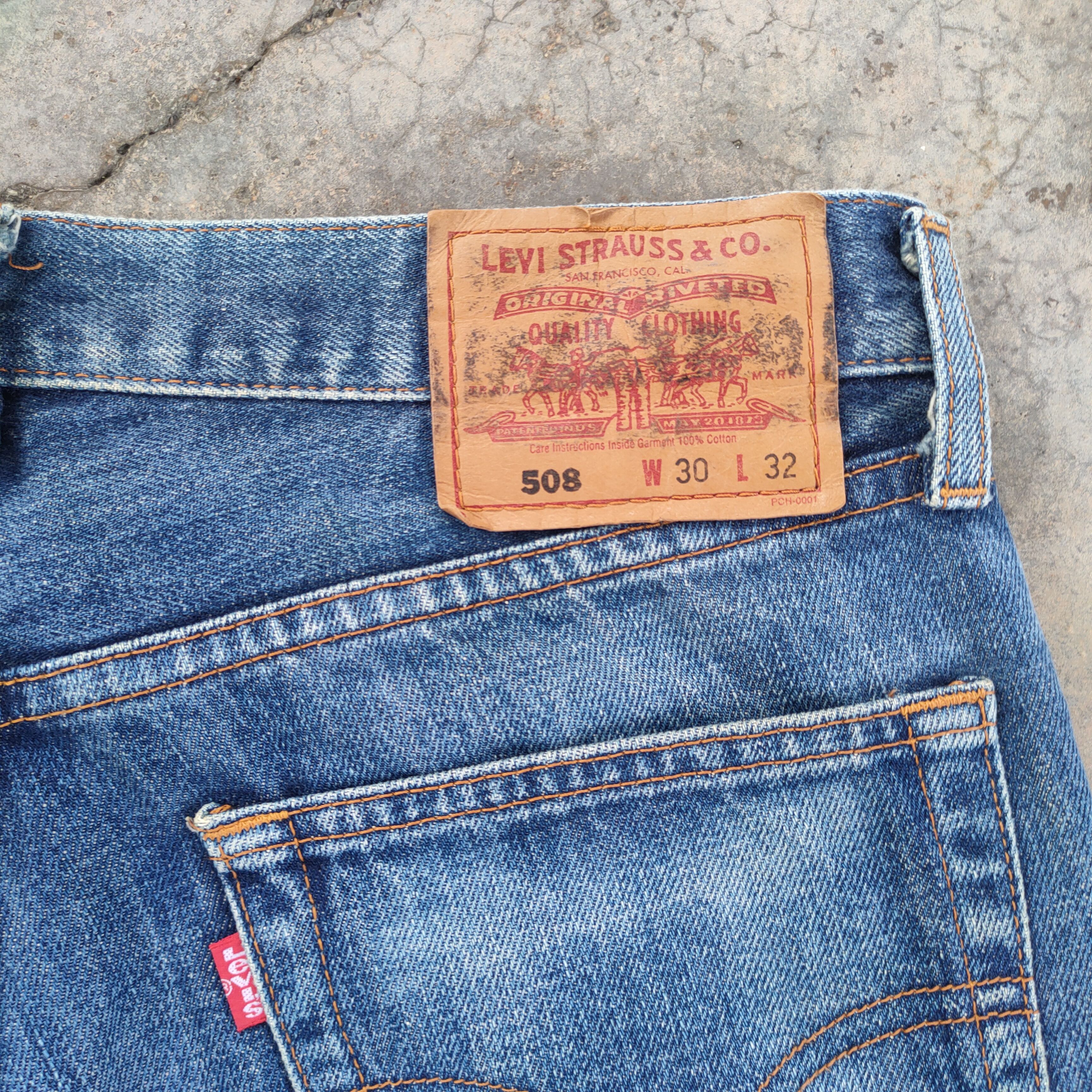 Levi's Vintage Clothing W30 VINTAGE LEVI'S 508 FADED DISTRESSED JEAN DENIM PANTS Size US 30 / EU 46 - 10 Thumbnail
