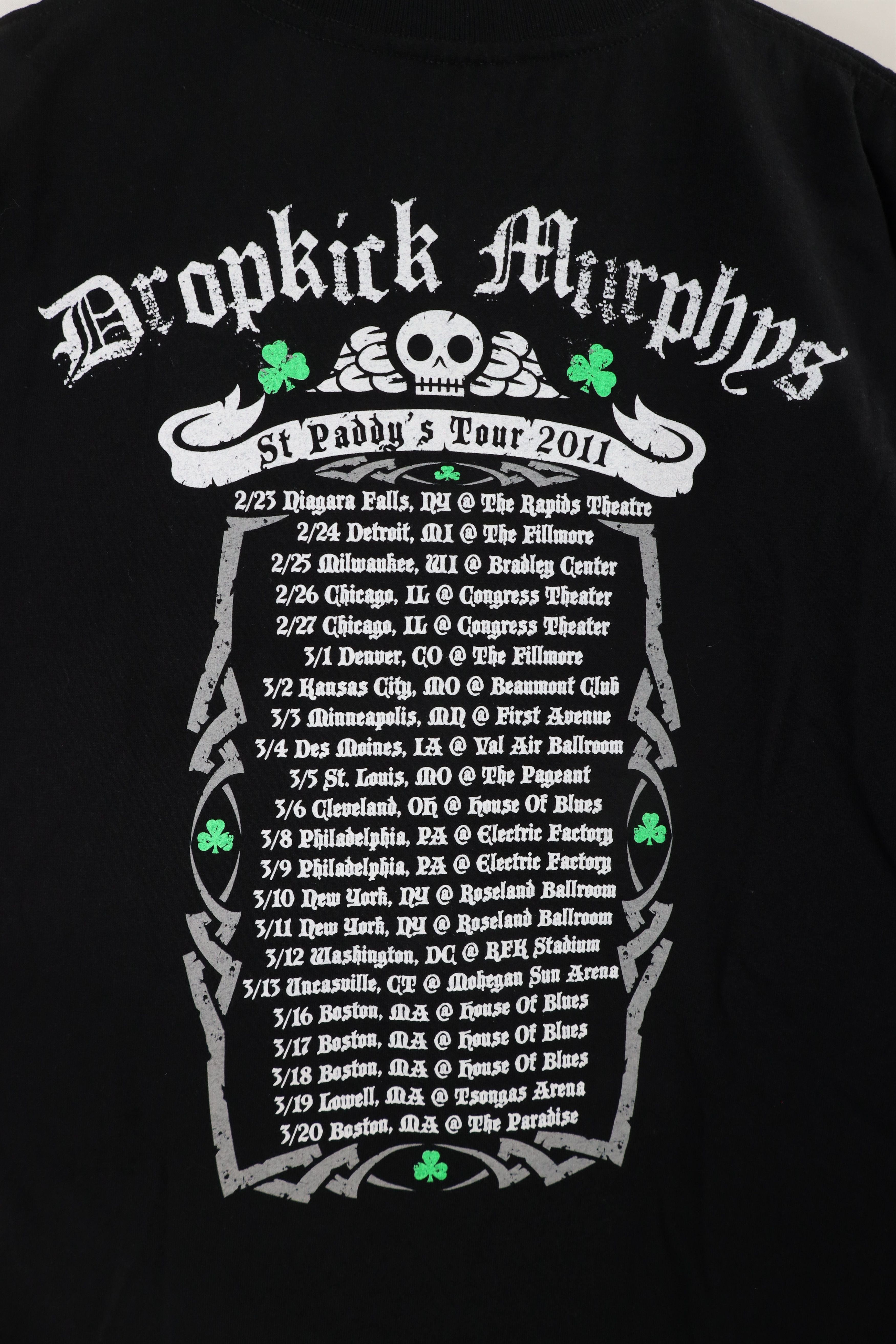 Vintage Vintage Y2K 2011 Tour Dropkick Murphys Band T-Shirt USA Size US XL / EU 56 / 4 - 9 Thumbnail