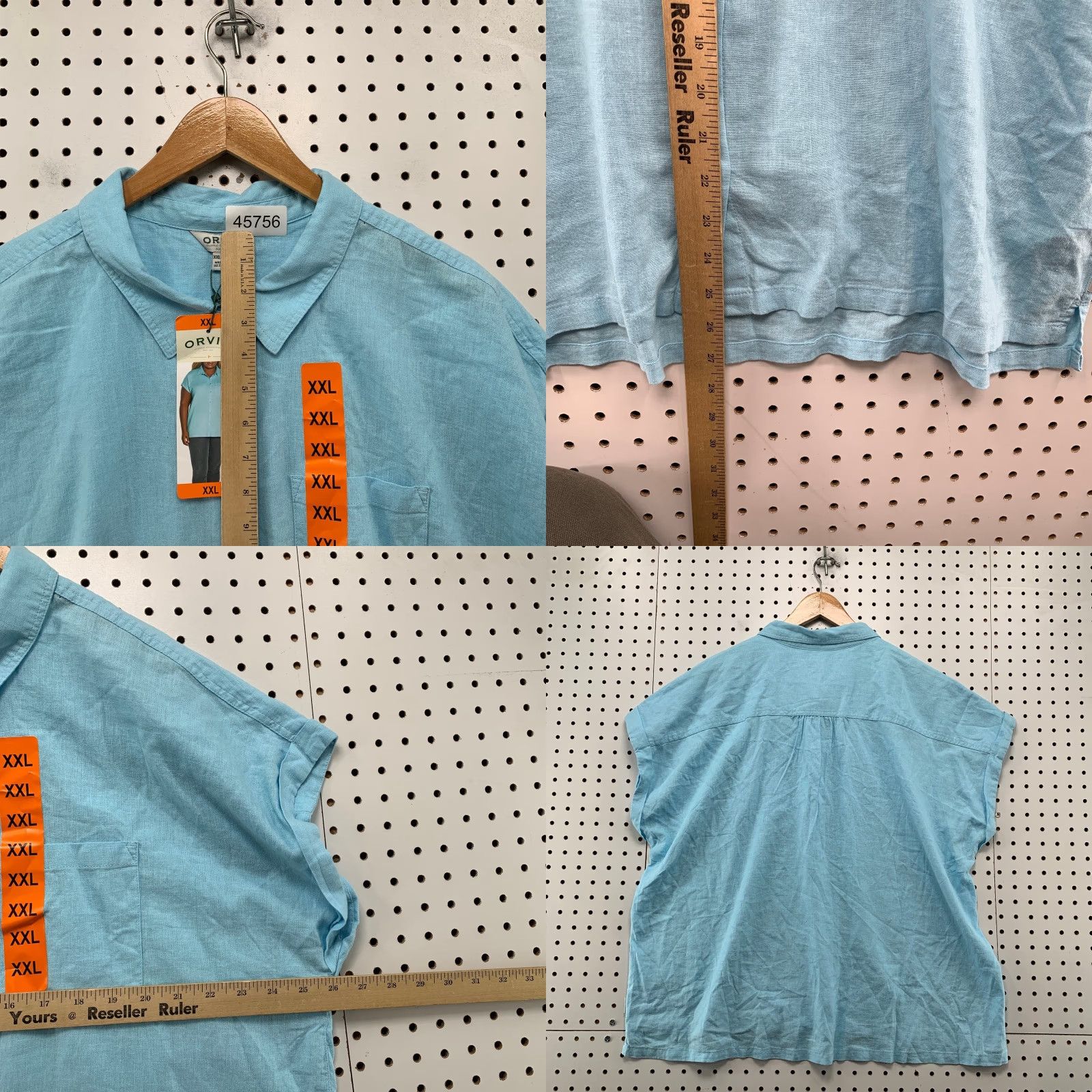 Orvis Orvis Button-Up Shirt Womens 2XL Linen Blue Classic Collection NWT Button Shirt Casual Size XXL / US 16-18 / IT 52-54 - 8 Thumbnail