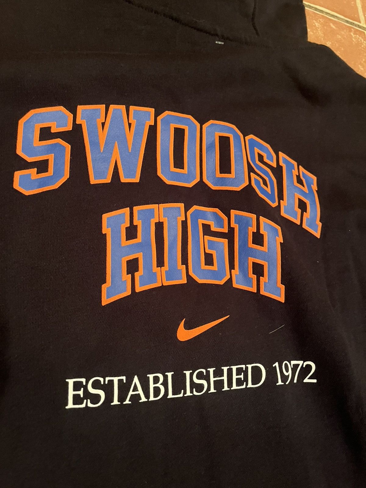 Nike New Nike Athletics Swoosh High Hoodie Black Sz. Large Size US L / EU 52-54 / 3 - 9 Thumbnail