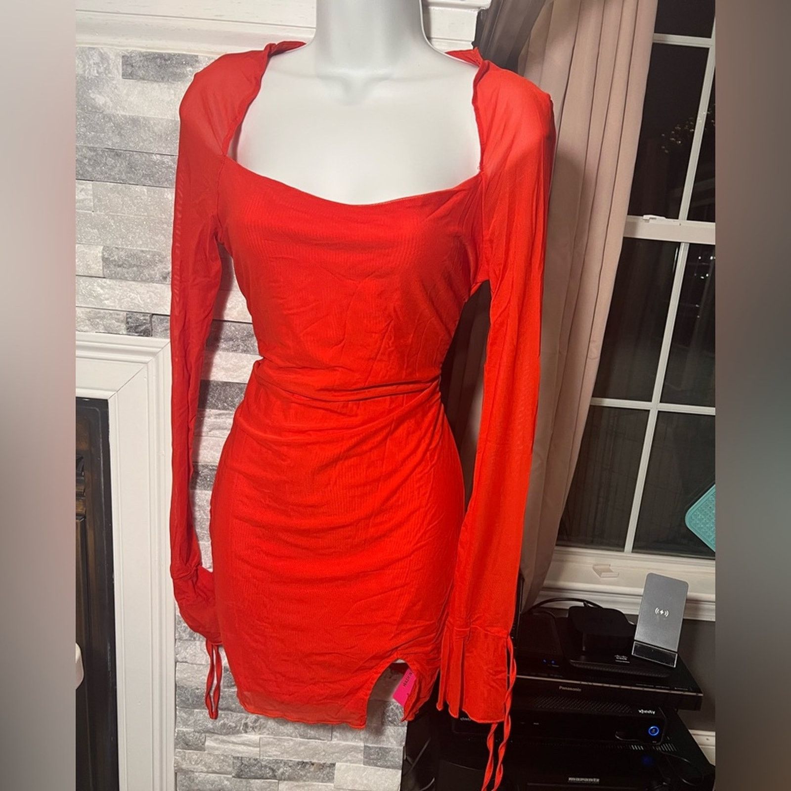 & Other Stories HYPERFIRE Women's Elegant Strapless Mini Dress | Size L Size L / US 10 / IT 46 - 4 Thumbnail
