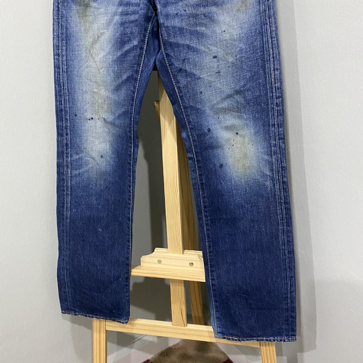 Journal Standard Vintage Journal Standard Japan Distressed Indigo Jeans Size US 30 / EU 46 - 4 Thumbnail
