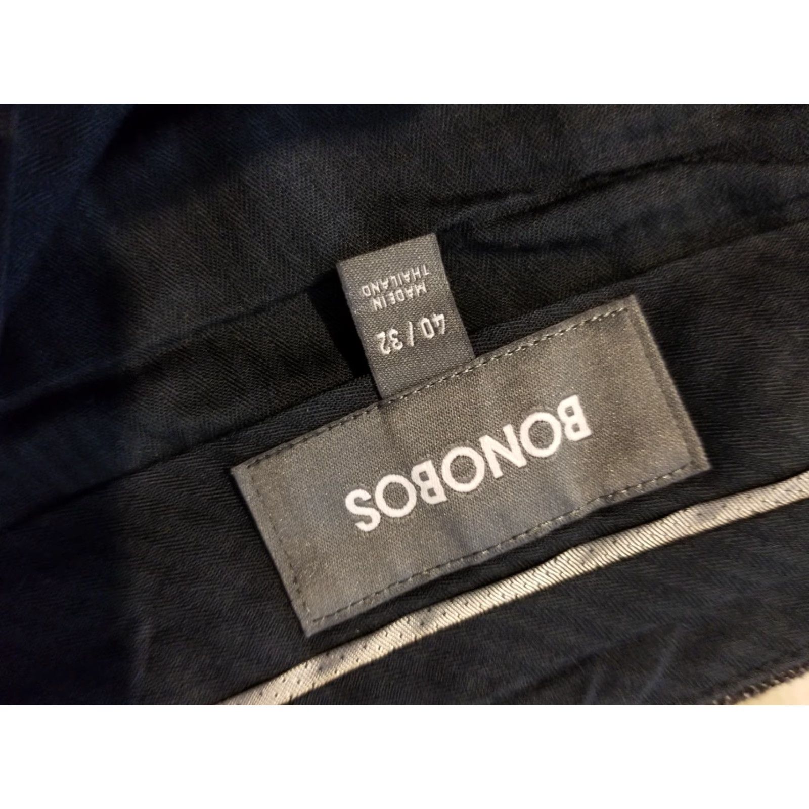 Bonobos Bonobos Mens Pants Dress Wool Gray 40x32 40x30 Flat Front Zip Machine Washable Straight Leg Chino Trouser Slack 40 Regular Mens Size US 40 / EU 56 - 6 Thumbnail