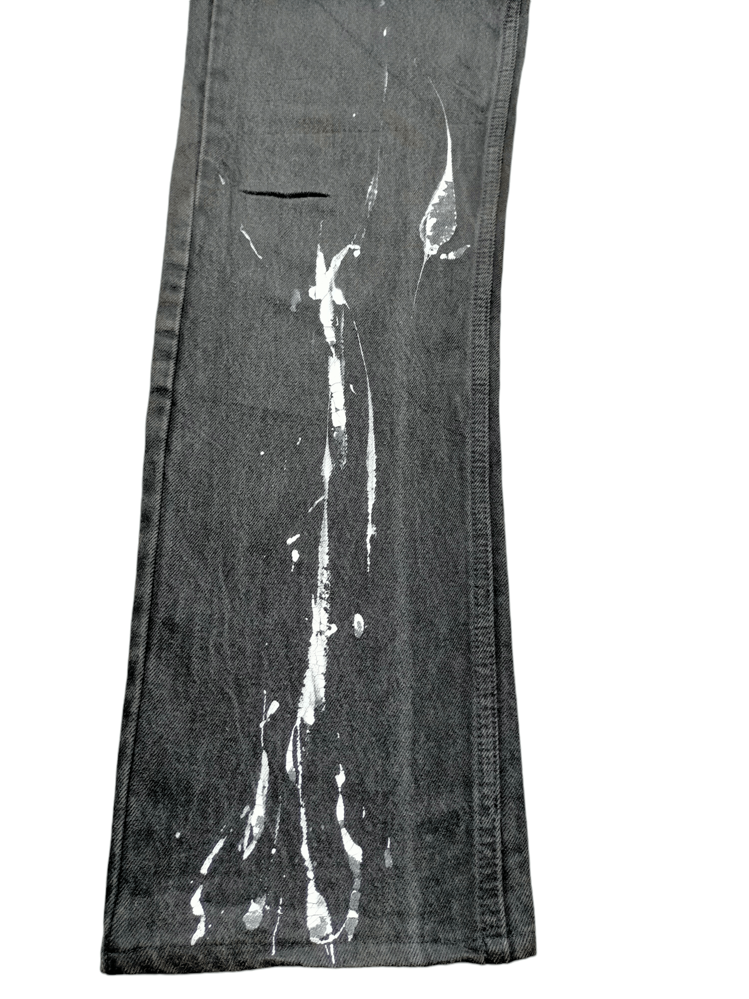 Levi's Vintage 80s-90s Levis Super Black Usa Painted Denim Size US 32 / EU 48 - 9 Thumbnail