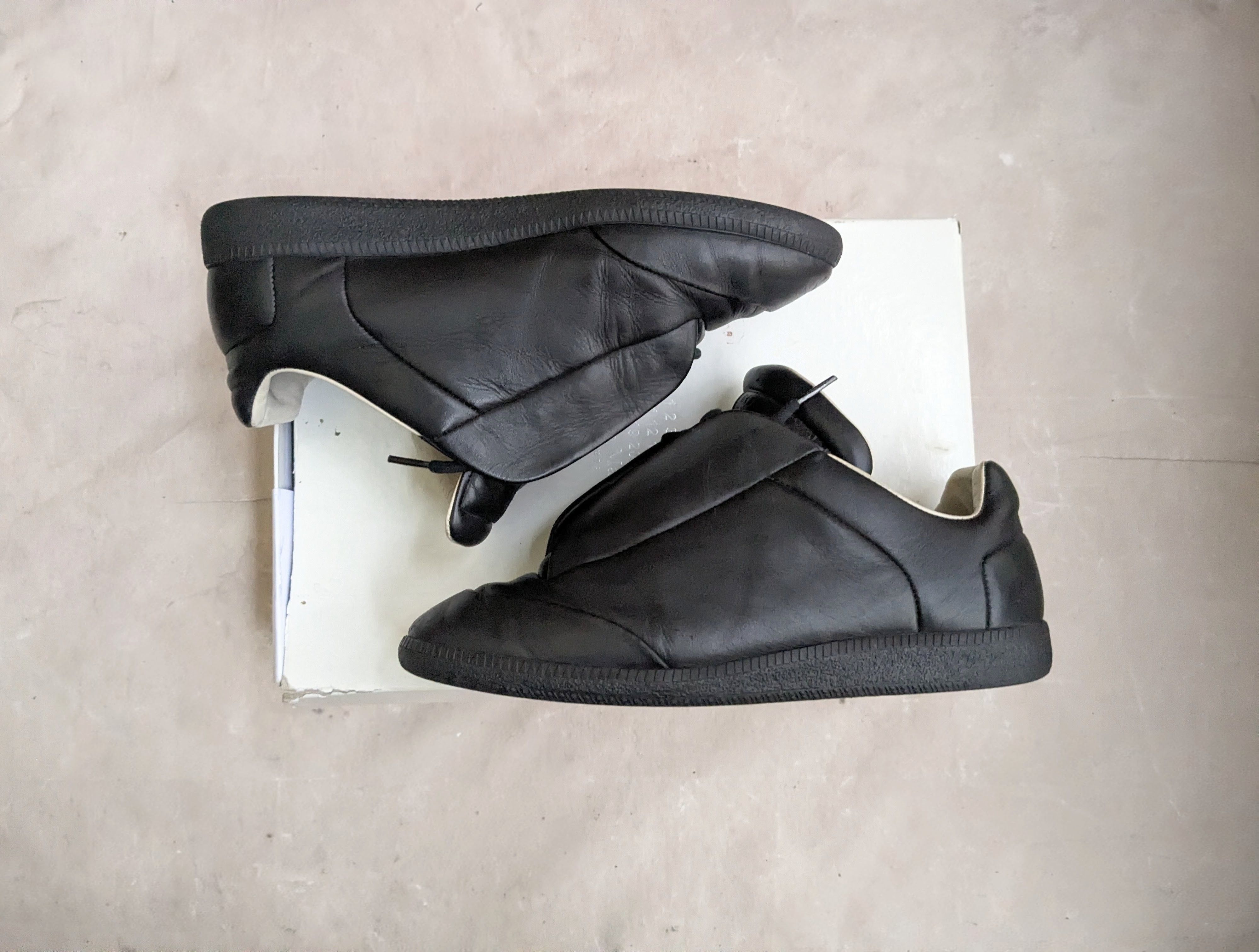 Maison Margiela Maison Margiela Future Black 9 42 Leather Low Tops